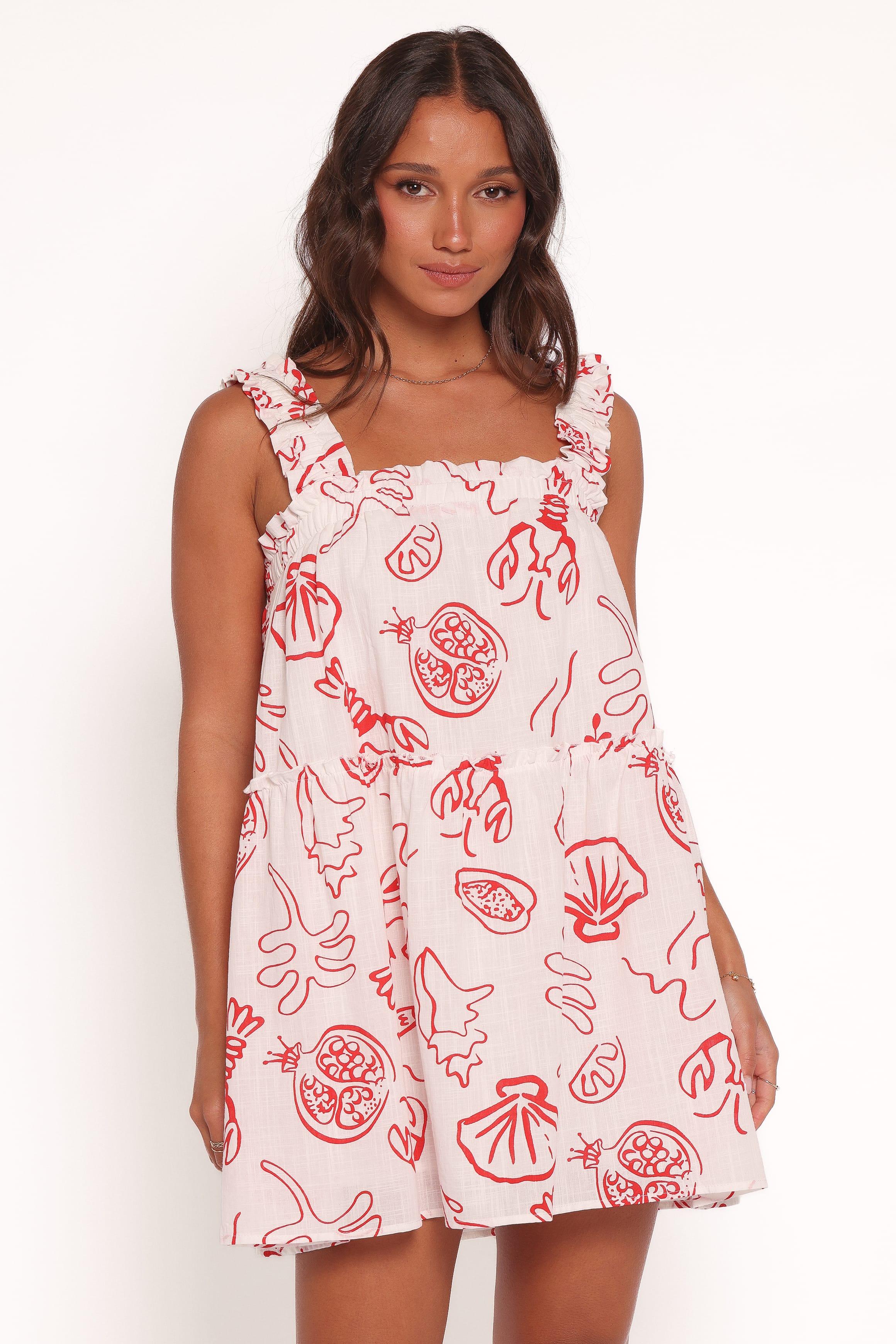 Petal and Pup USA DRESSES Elena Mini Dress - Red Lobster (Hold for Amazon)
