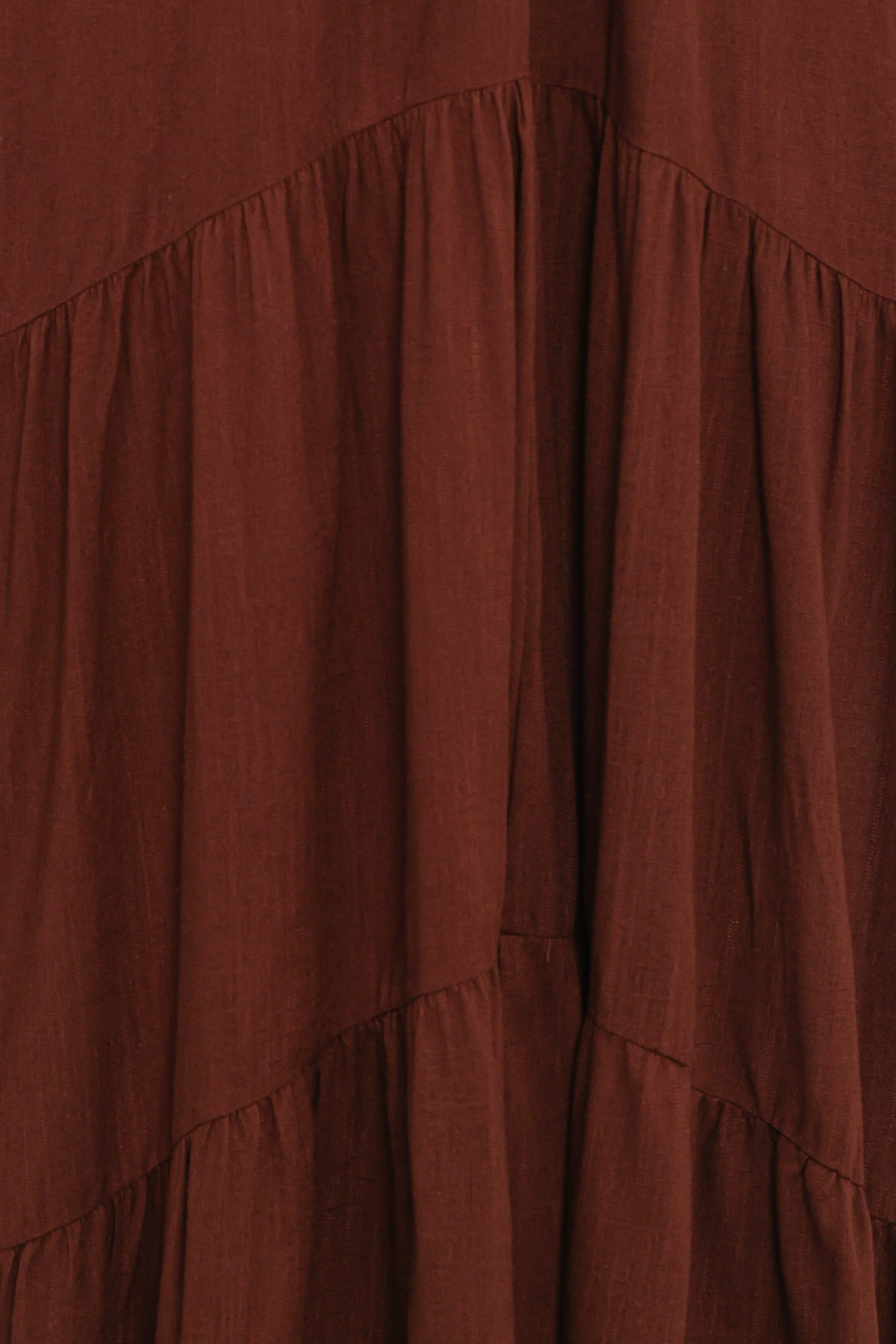 Petal and Pup USA DRESSES Eleonara Midi Dress - Chocolate