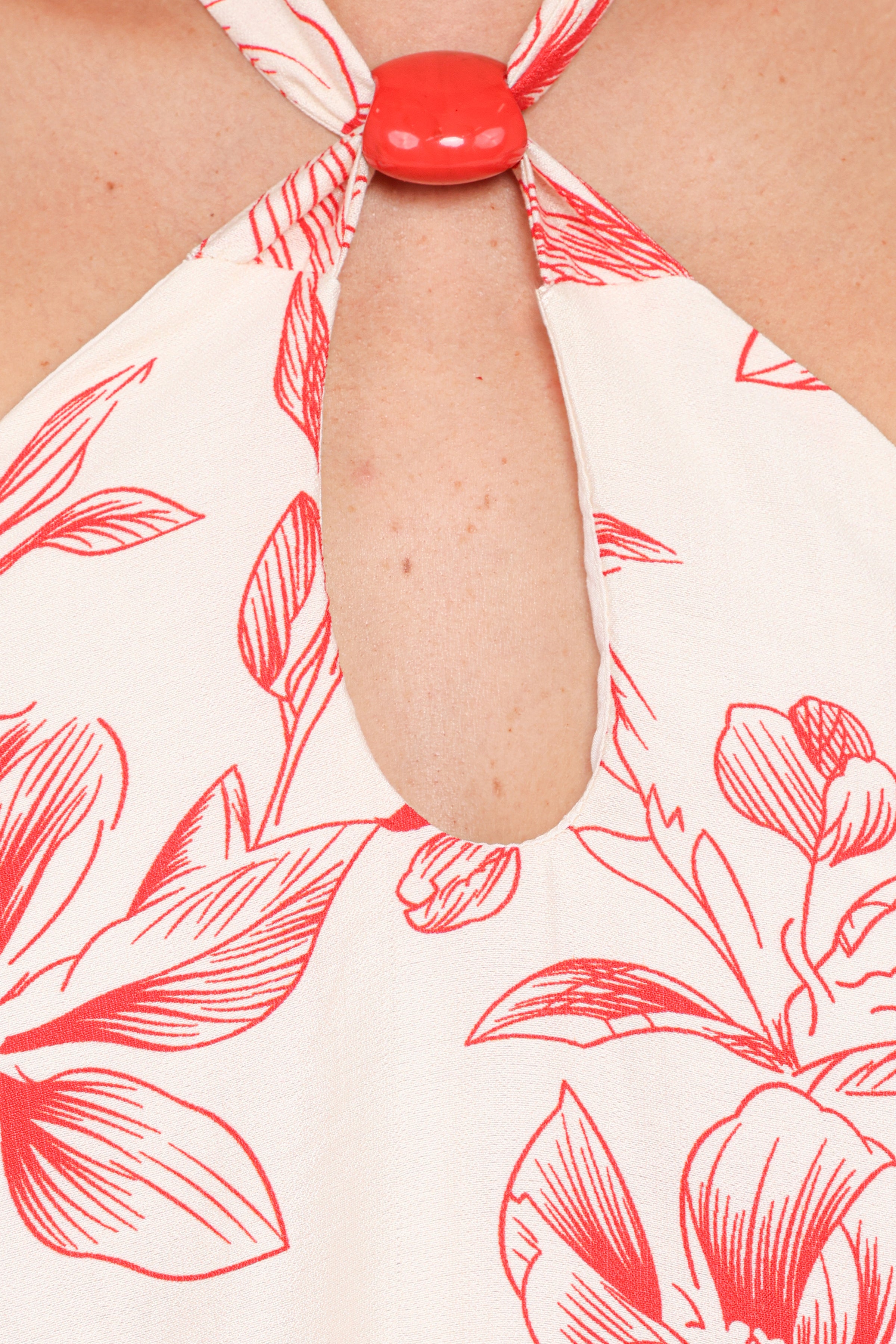 Petal and Pup USA DRESSES Elira Mini Dress - Red Floral
