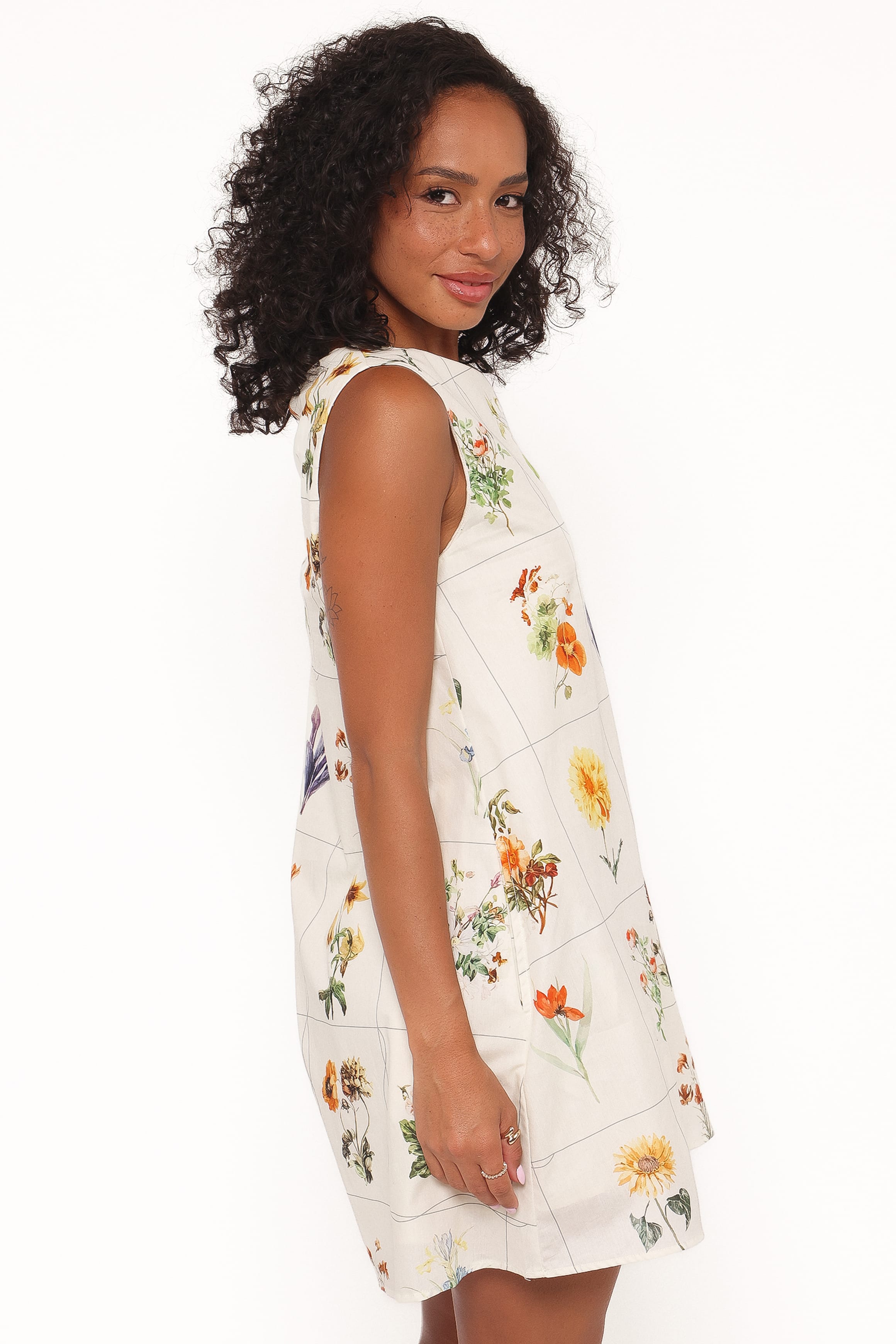 Petal and Pup USA DRESSES Elordi Mini Dress - Multi Flowers