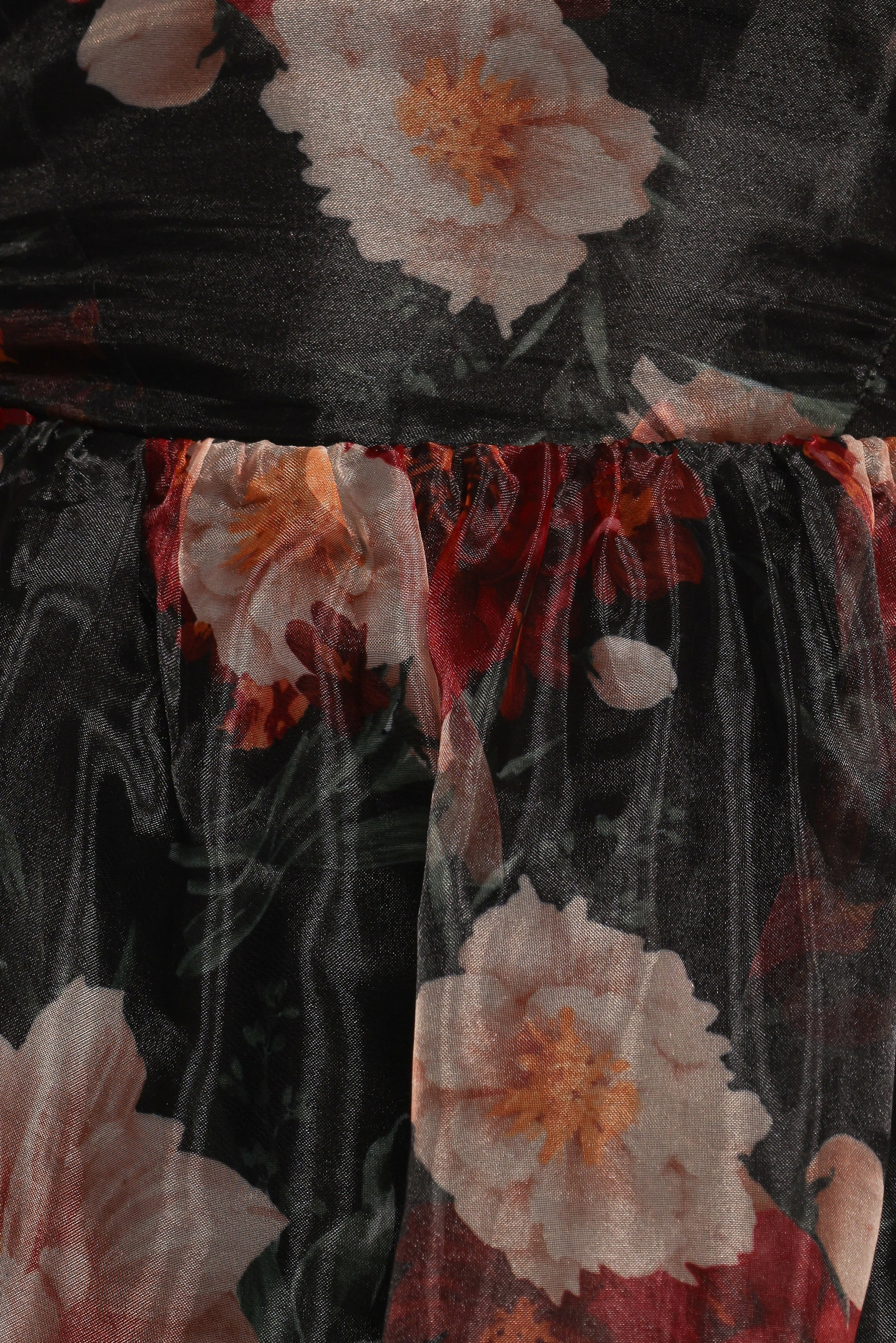 Petal and Pup USA DRESSES Elspeth Midi Dress - Black Floral