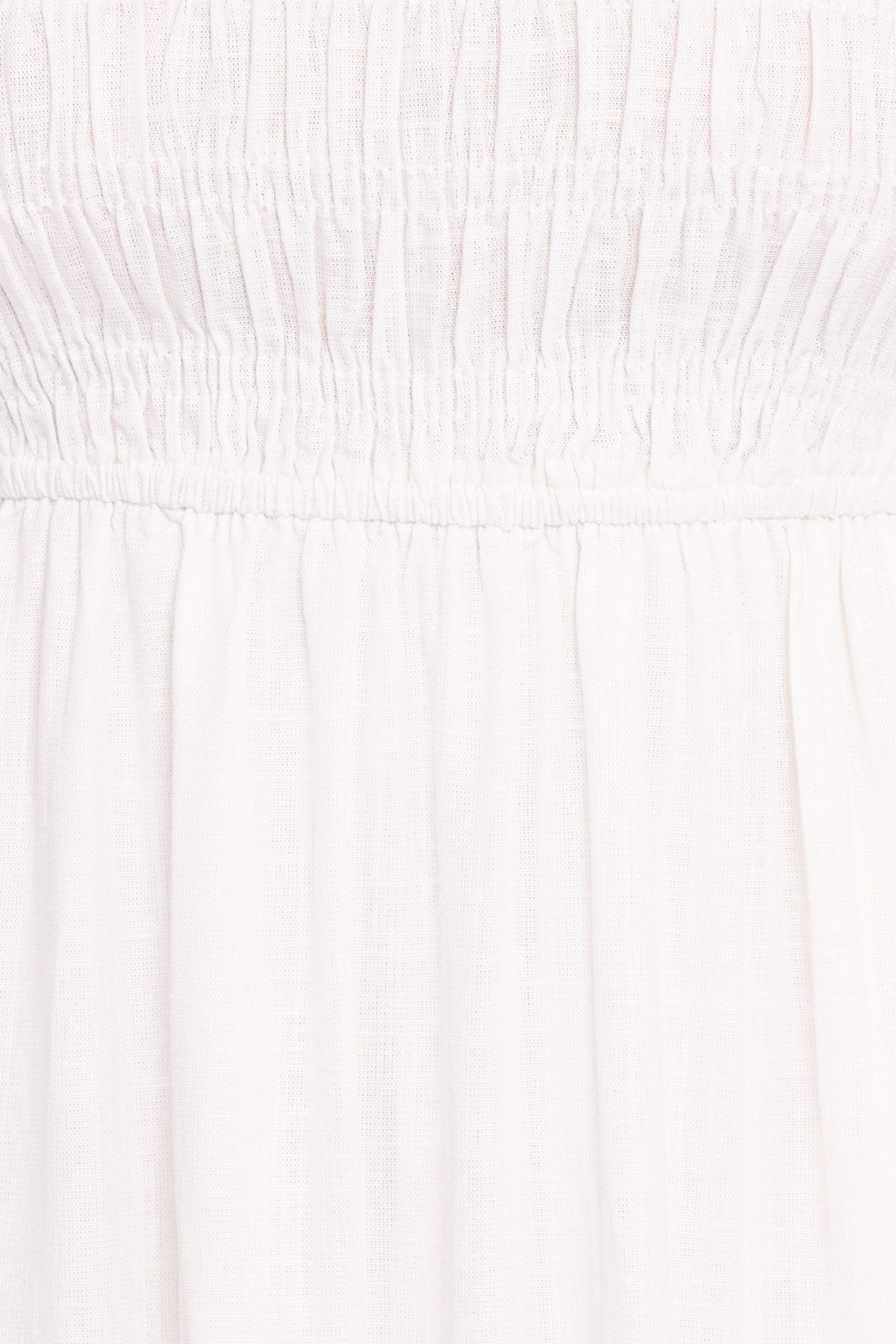 Petal and Pup USA DRESSES Emari Puff Sleeve Mini Dress - White