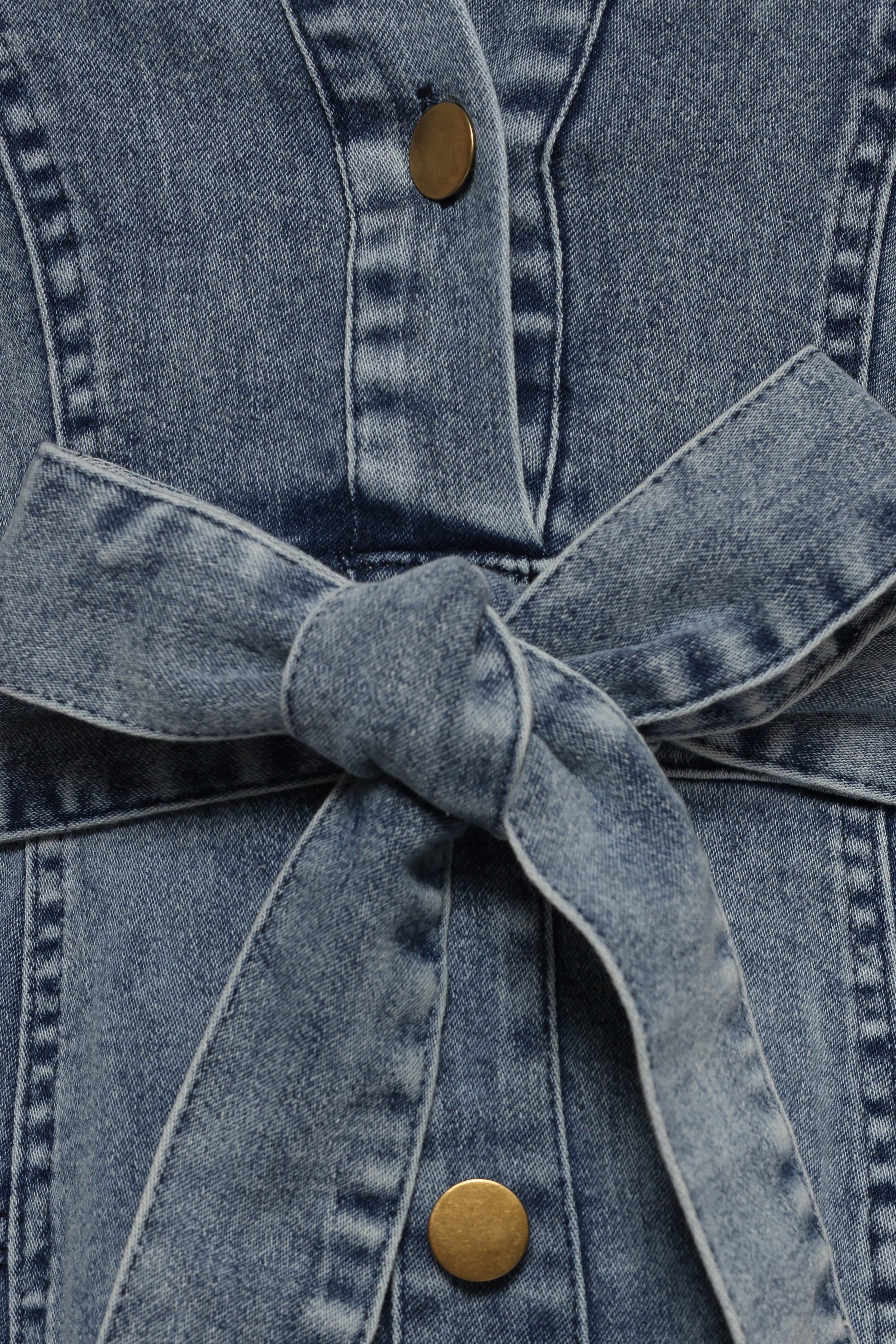 Petal and Pup USA DRESSES Emberly Long Sleeve Maxi Dress - Denim