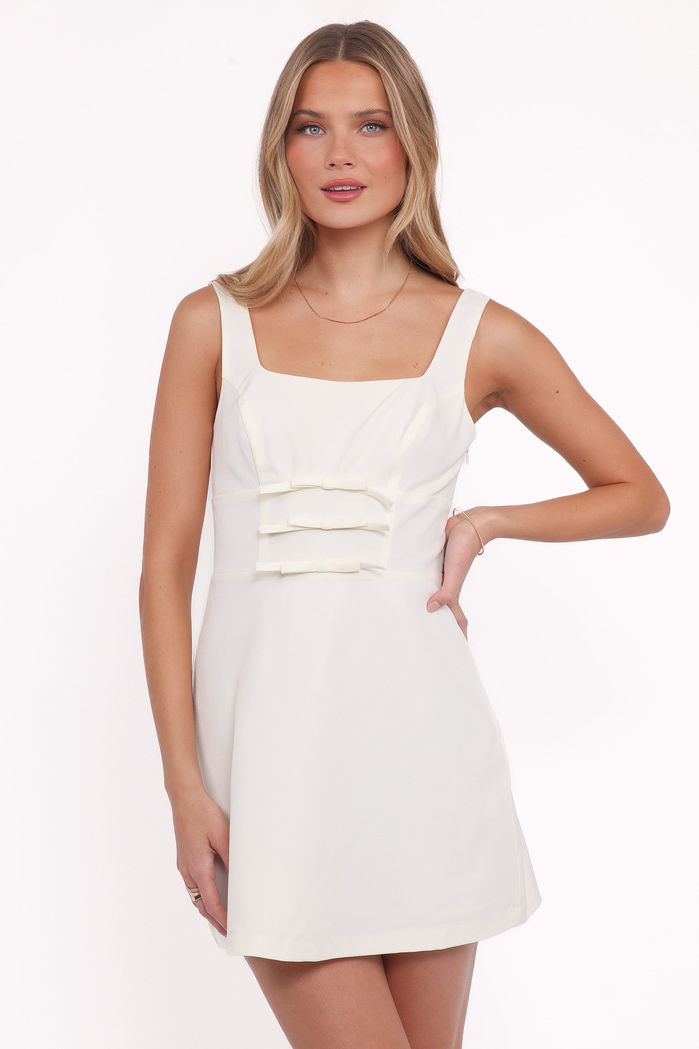 Petal and Pup USA DRESSES Emer Mini Dress - Cream