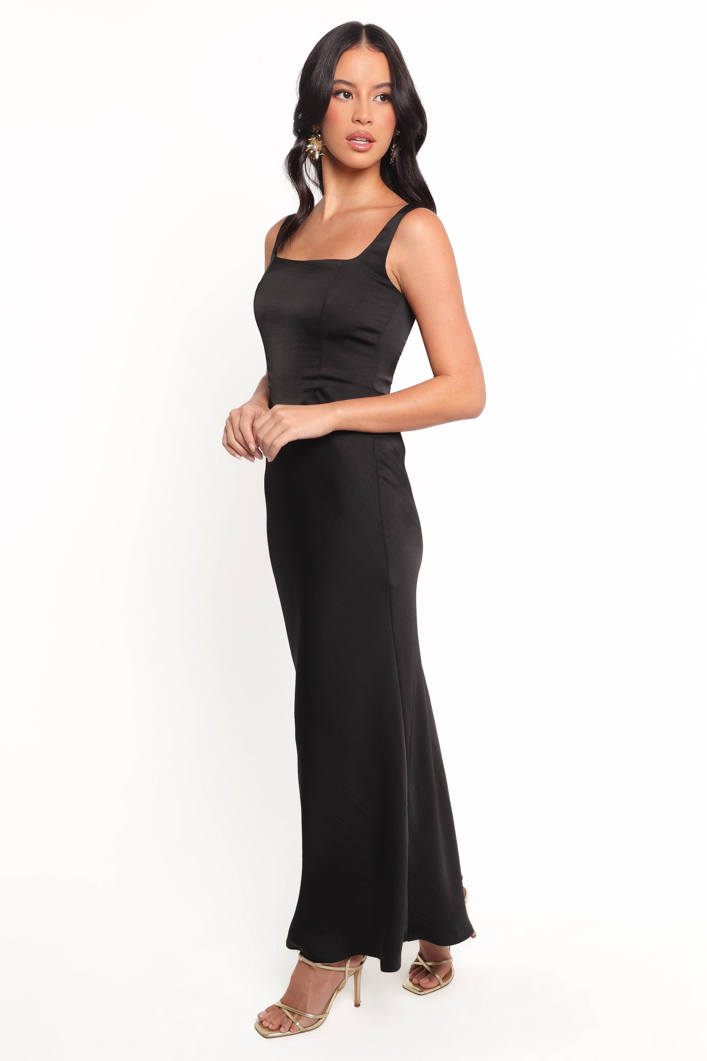 Petal and Pup USA DRESSES Emile Midi Dress - Black
