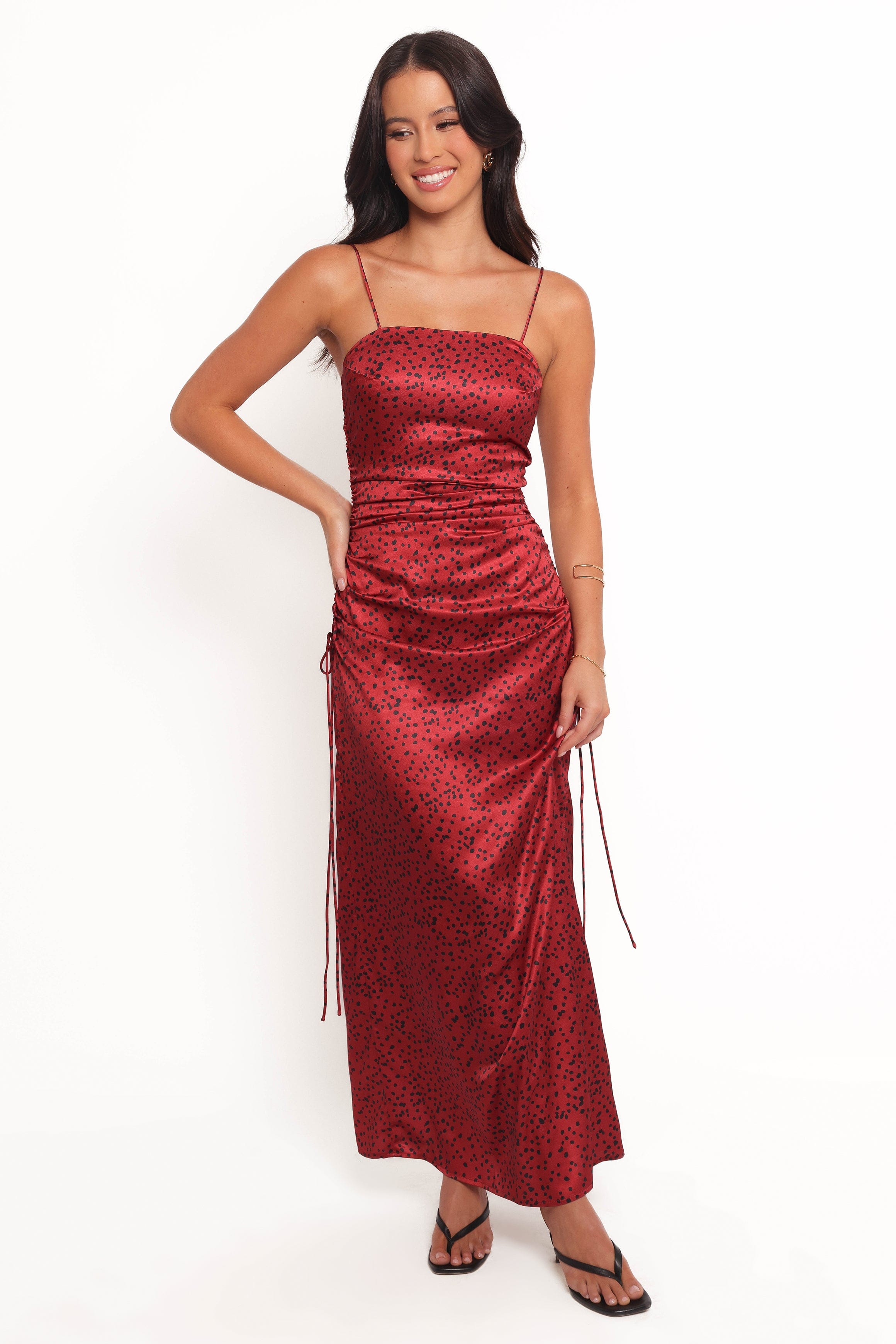 Petal and Pup USA DRESSES Enid Midi Dress - Red