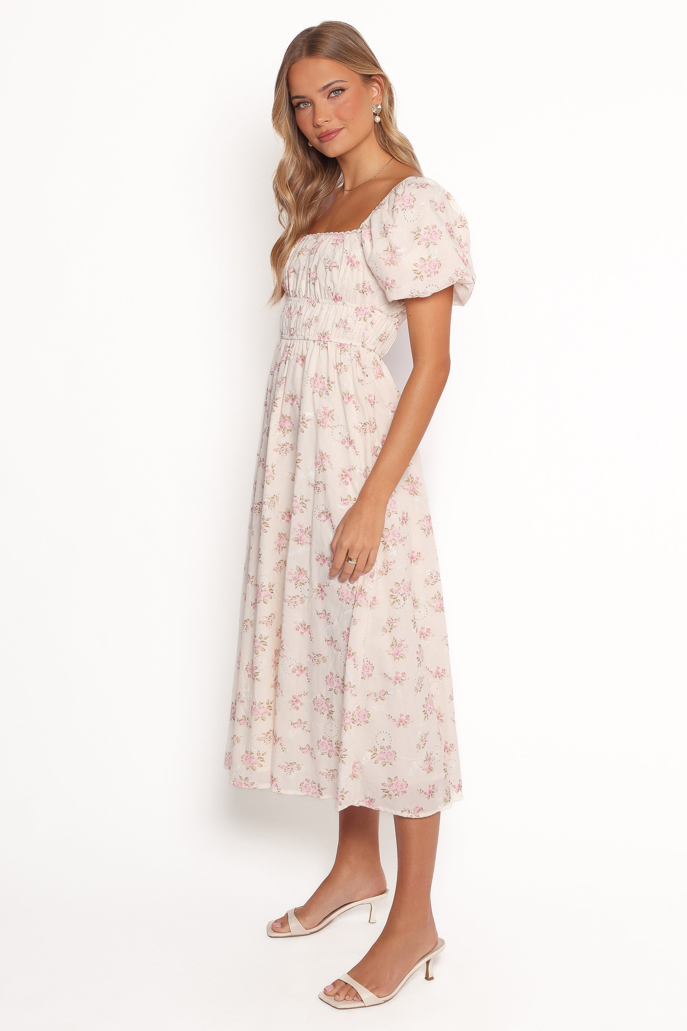 Petal and Pup USA DRESSES Eowyn Maxi Dress - Ivory Pink