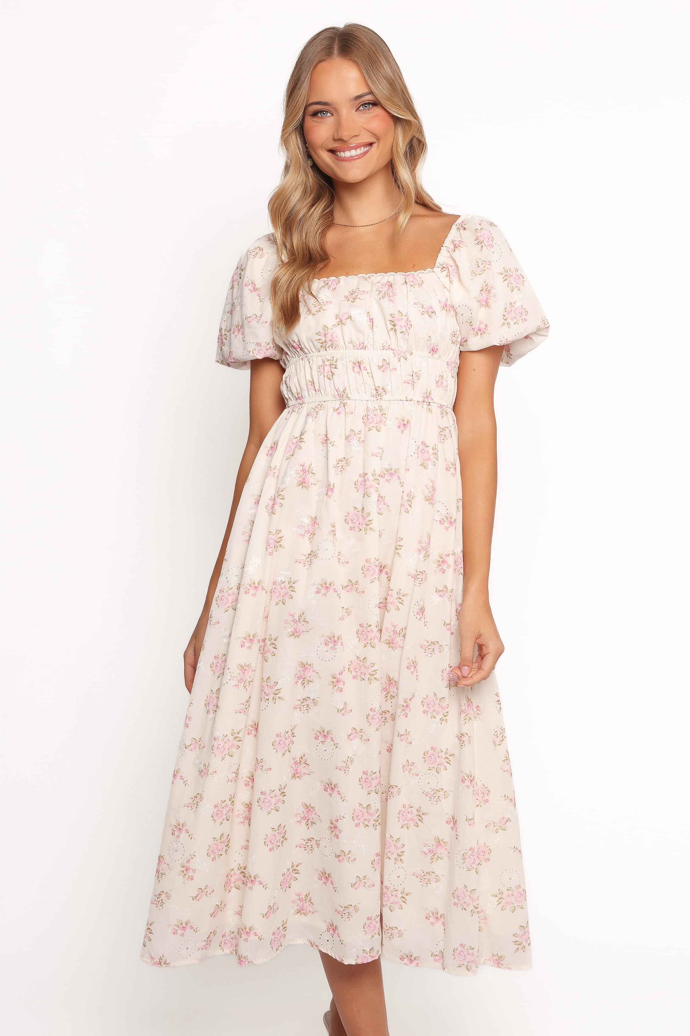 Petal and Pup USA DRESSES Eowyn Maxi Dress - Ivory Pink