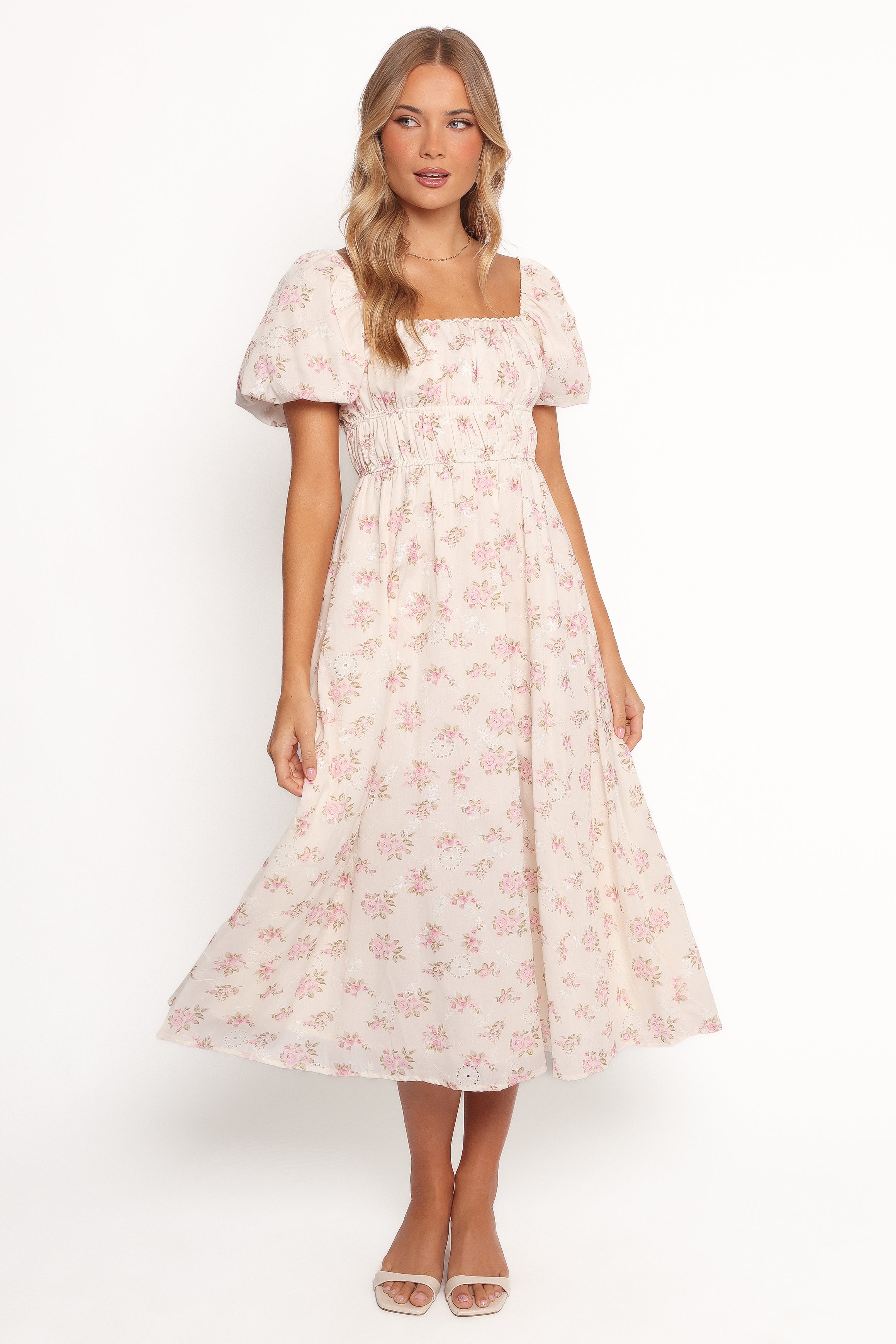 Petal and Pup USA DRESSES Eowyn Maxi Dress - Ivory Pink