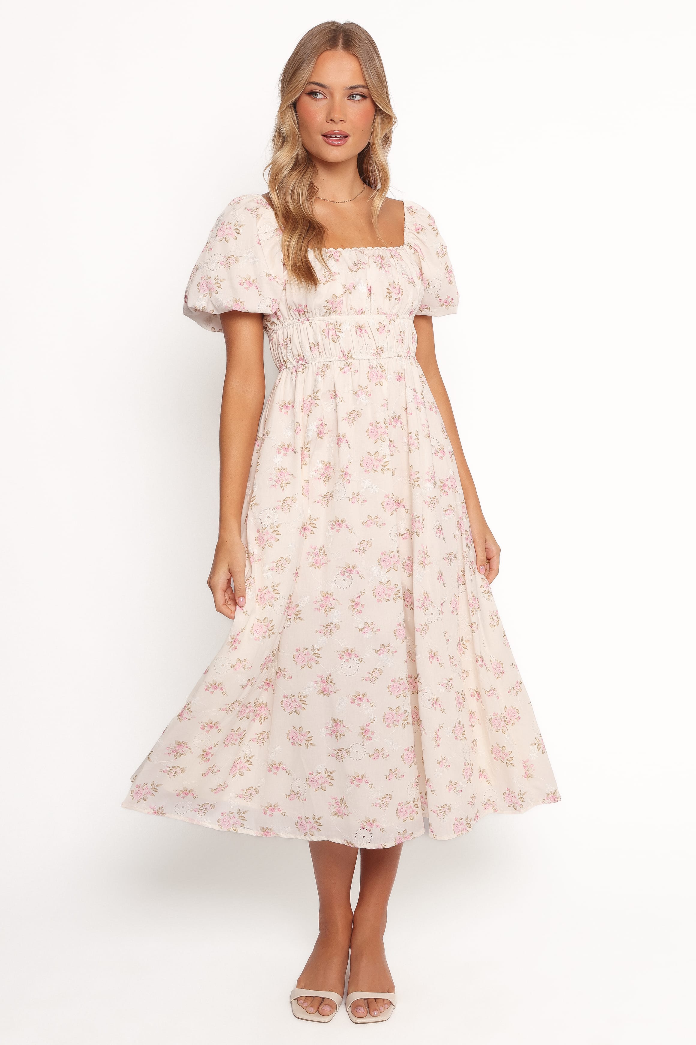 Petal and Pup USA DRESSES Eowyn Maxi Dress - Ivory Pink