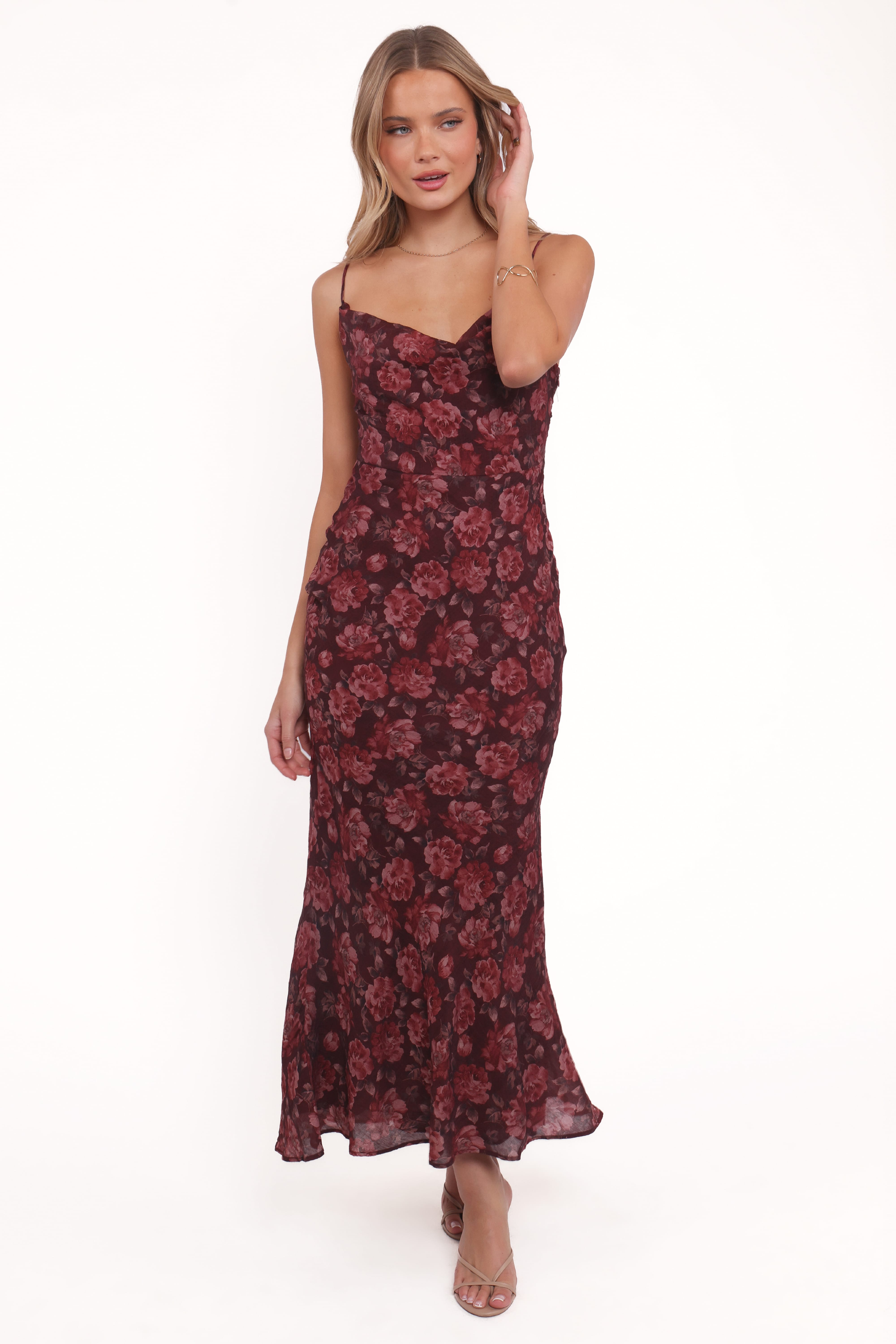 Petal and Pup USA DRESSES Esmeralda Maxi Dress - Pink Floral