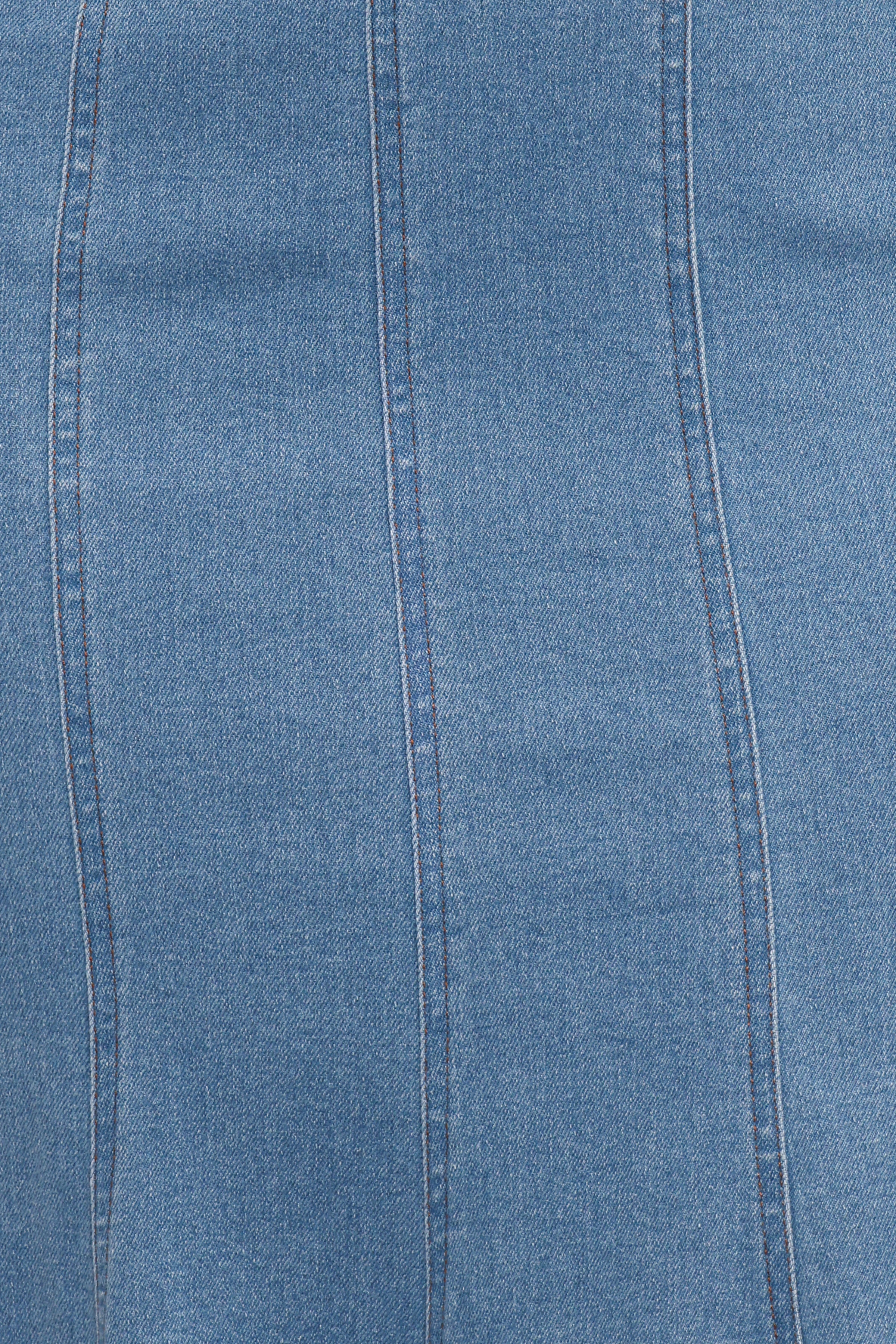 Petal and Pup USA DRESSES Eugenia Midi Dress - Indigo Denim