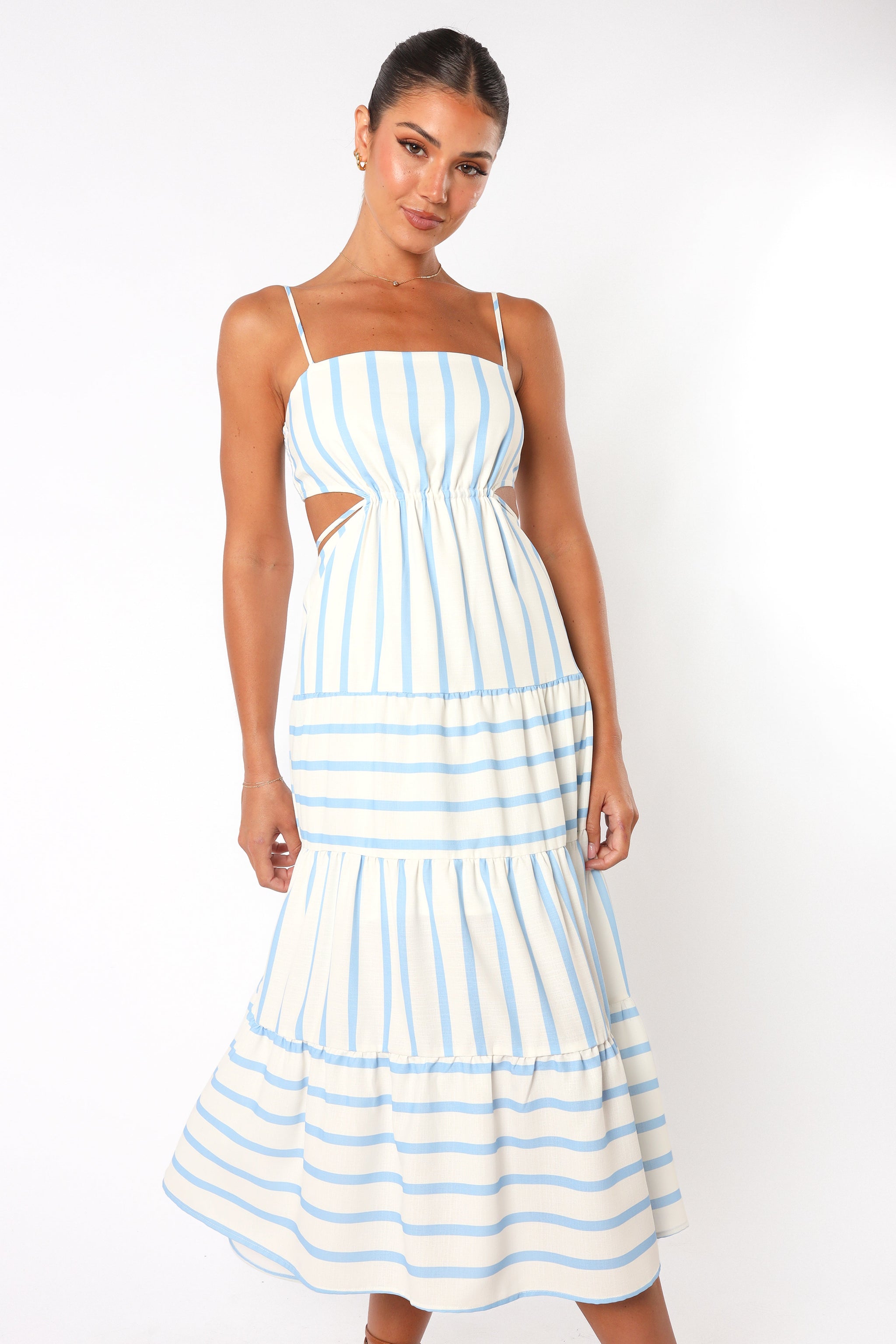 Madelyn Dress, Blue Stripe main image 0