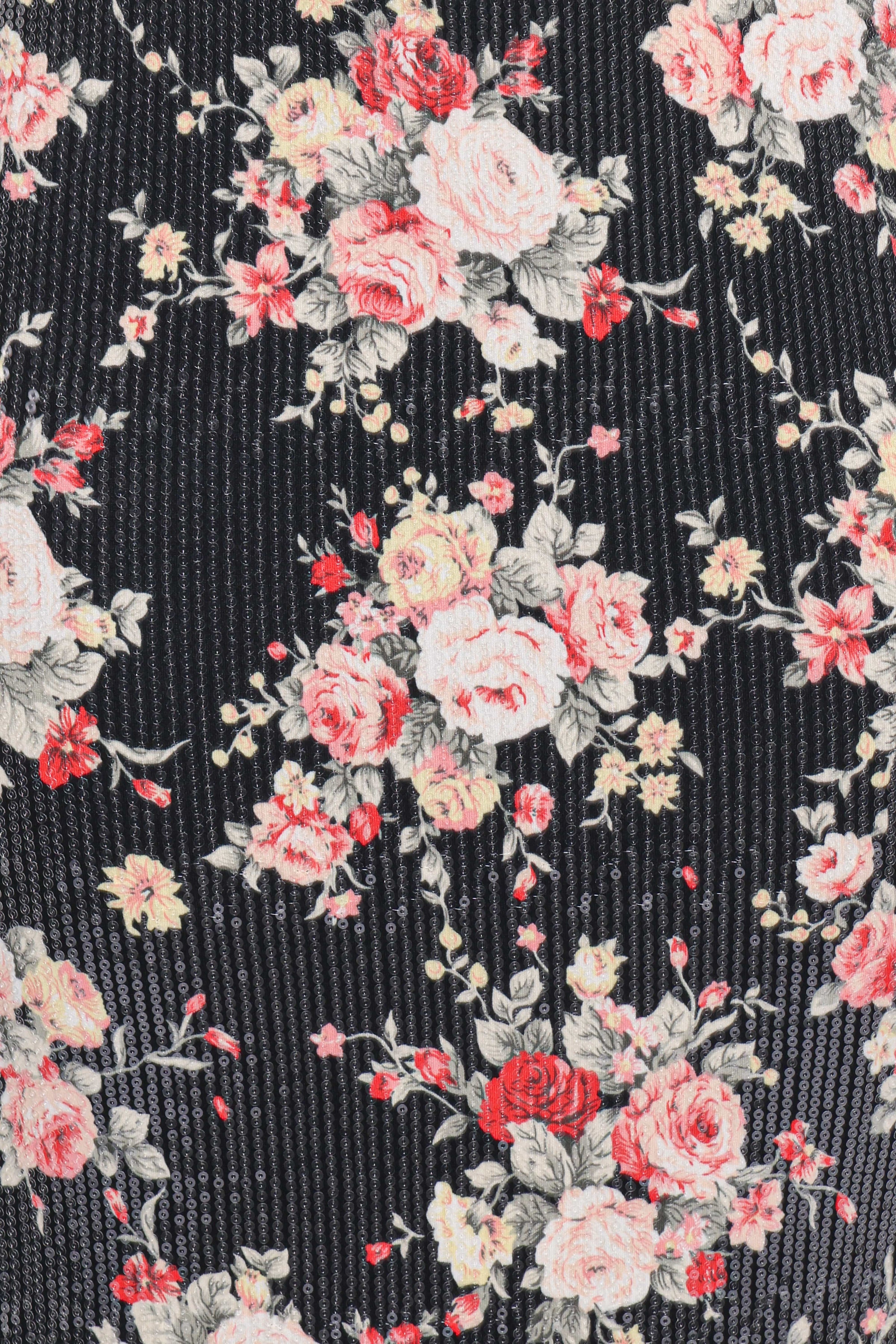 Petal and Pup USA DRESSES Everlee Maxi Dress - Floral Sequin