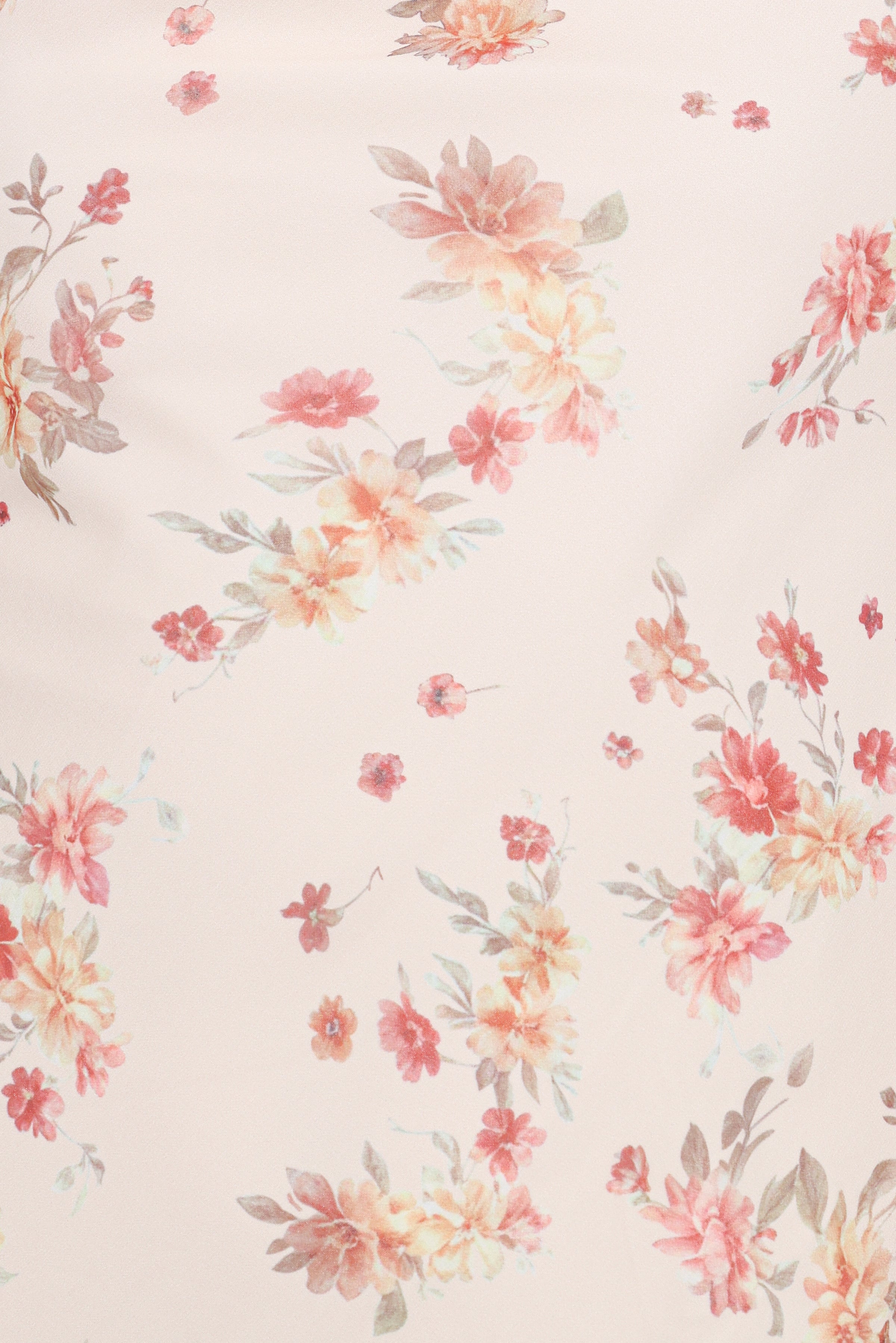 Petal and Pup USA DRESSES Everlyn Long Sleeve Mini Dress - Cream Floral