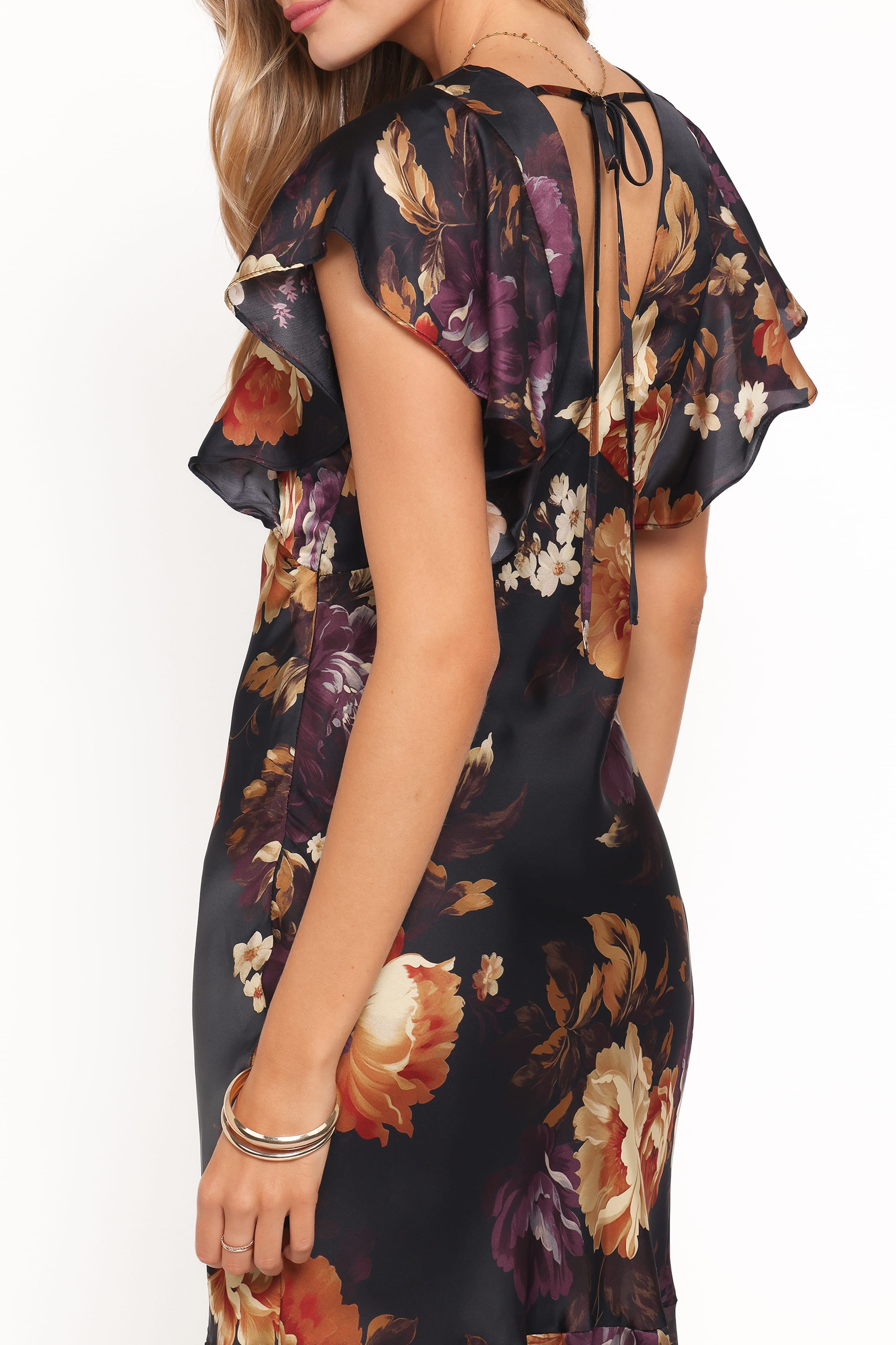 Petal and Pup USA DRESSES Evonne Midi Dress - Nightfall Floral