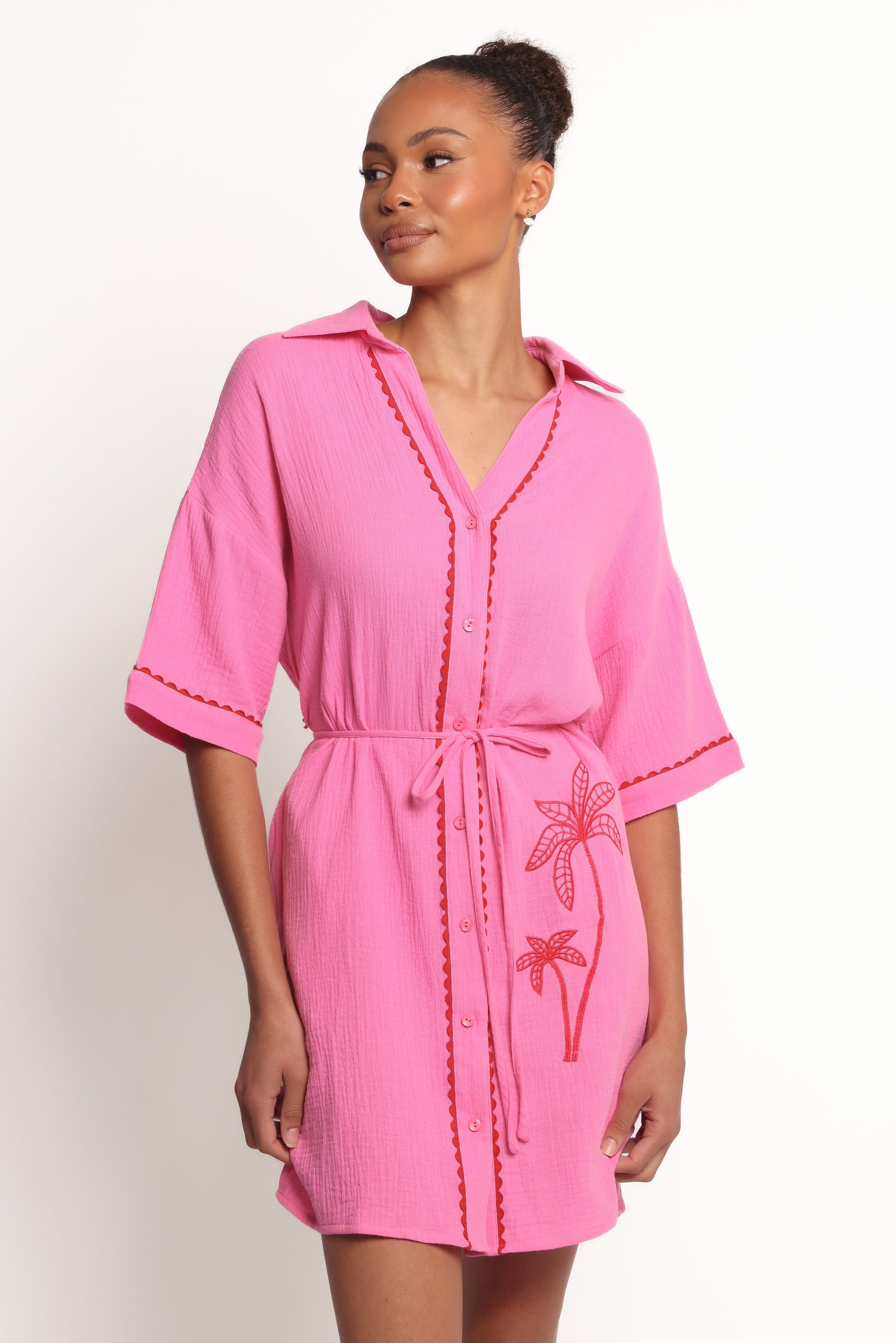 Petal and Pup USA DRESSES Fabiola Mini Dress - Pink (Hold for Amazon)