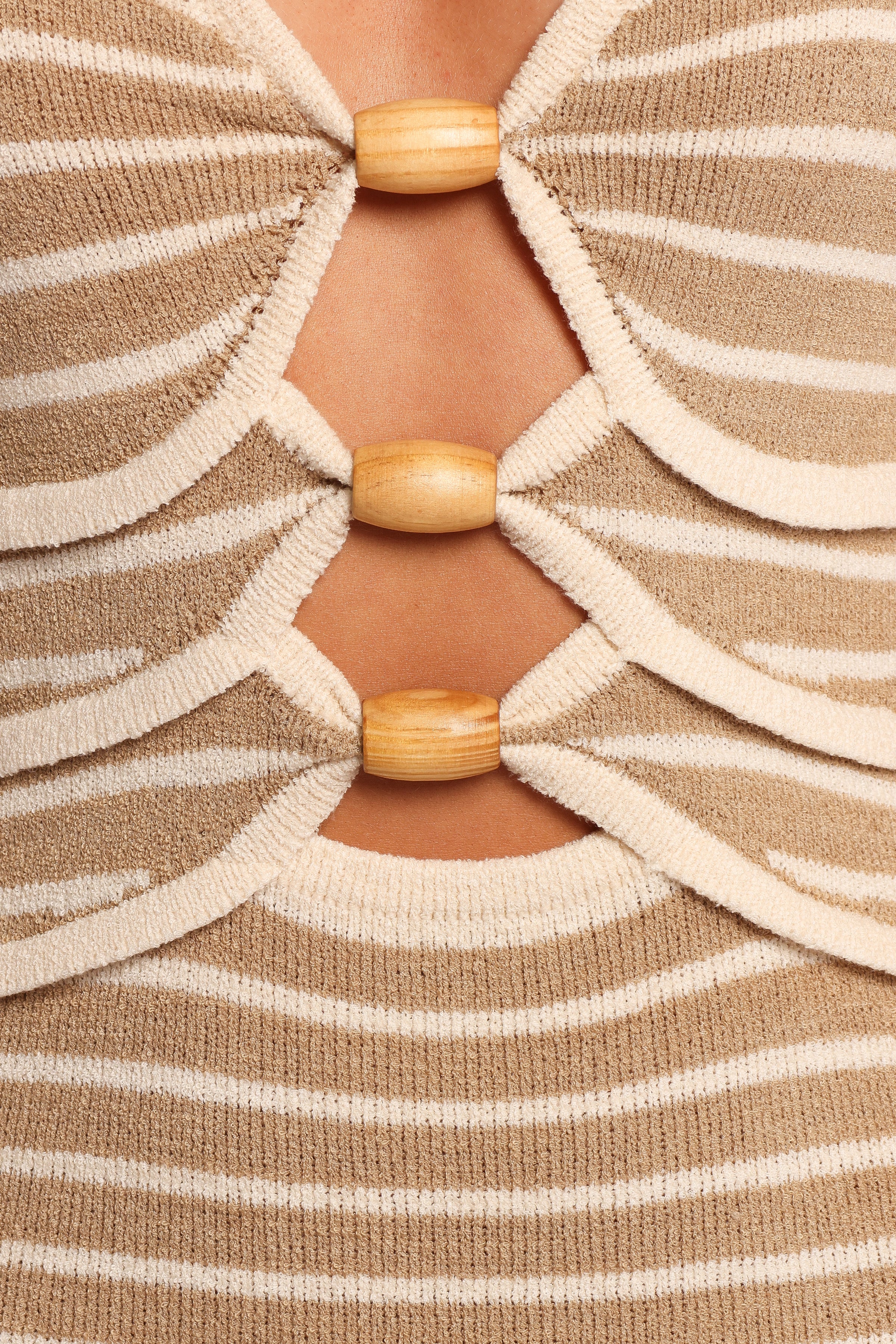 Petal and Pup USA DRESSES Farrah Midi Dress - Light Taupe