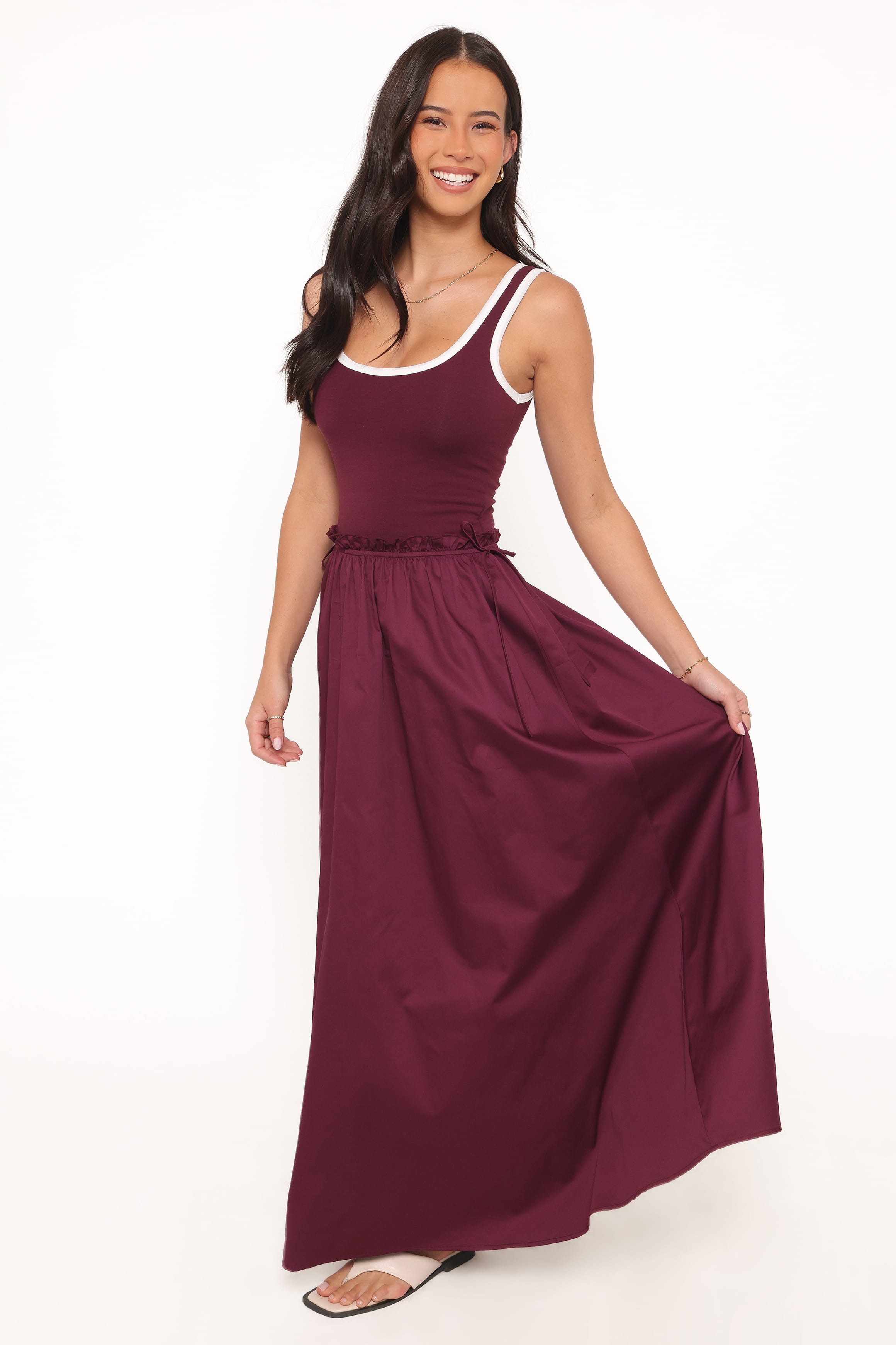 Petal and Pup USA DRESSES Finesse Maxi Dress - Burgundy