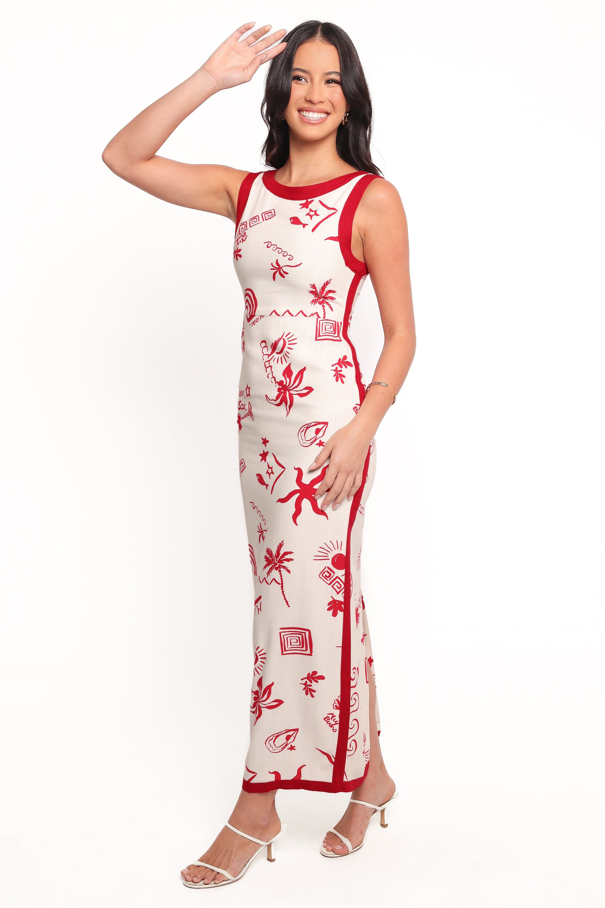 Petal and Pup USA DRESSES Fiori Maxi Dress - Red (Hold for Amazon)