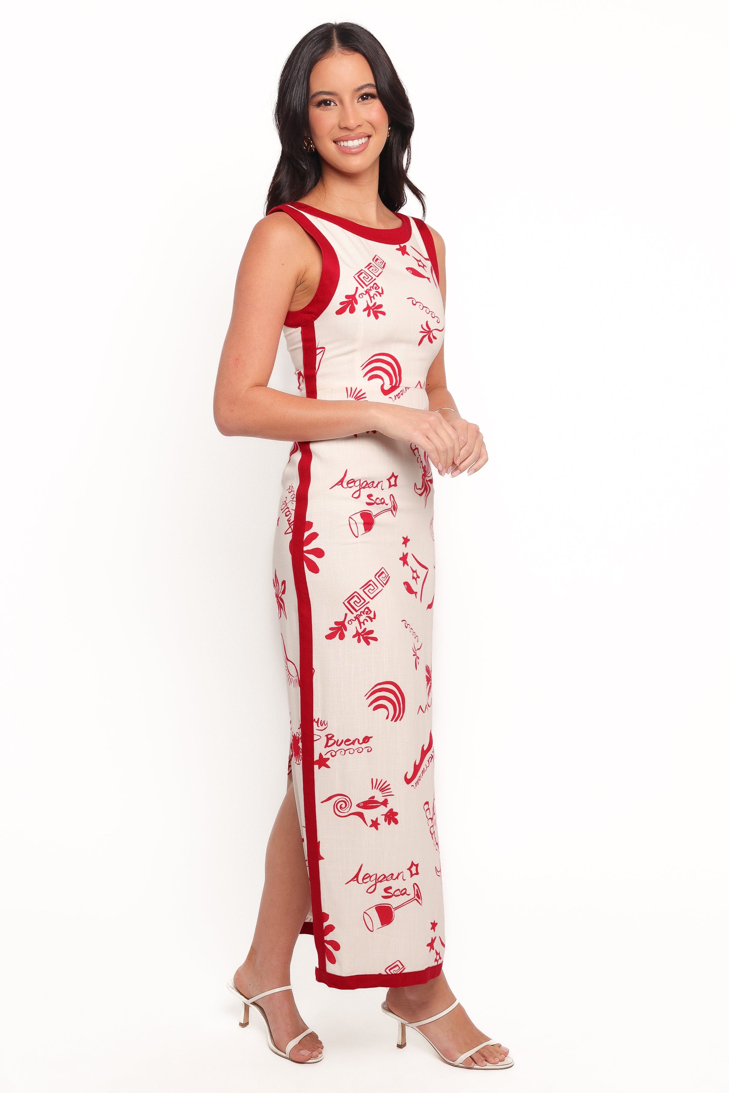 Petal and Pup USA DRESSES Fiori Maxi Dress - Red (Hold for Amazon)