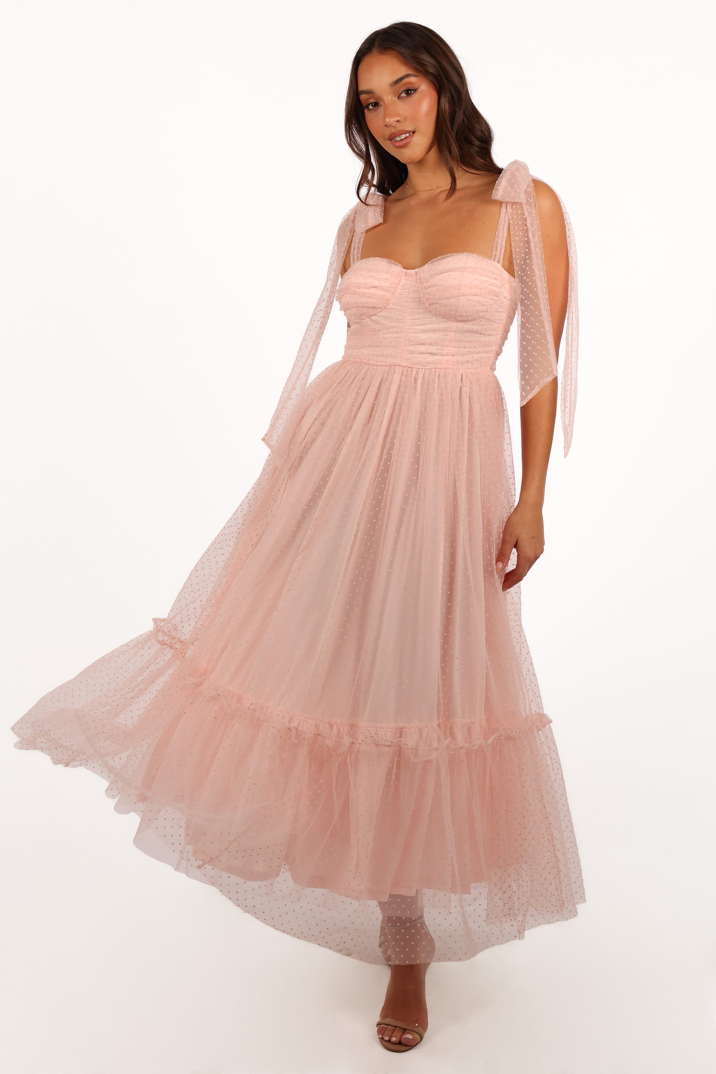 Petal and Pup USA DRESSES Floret Midi Dress - Petal Pink