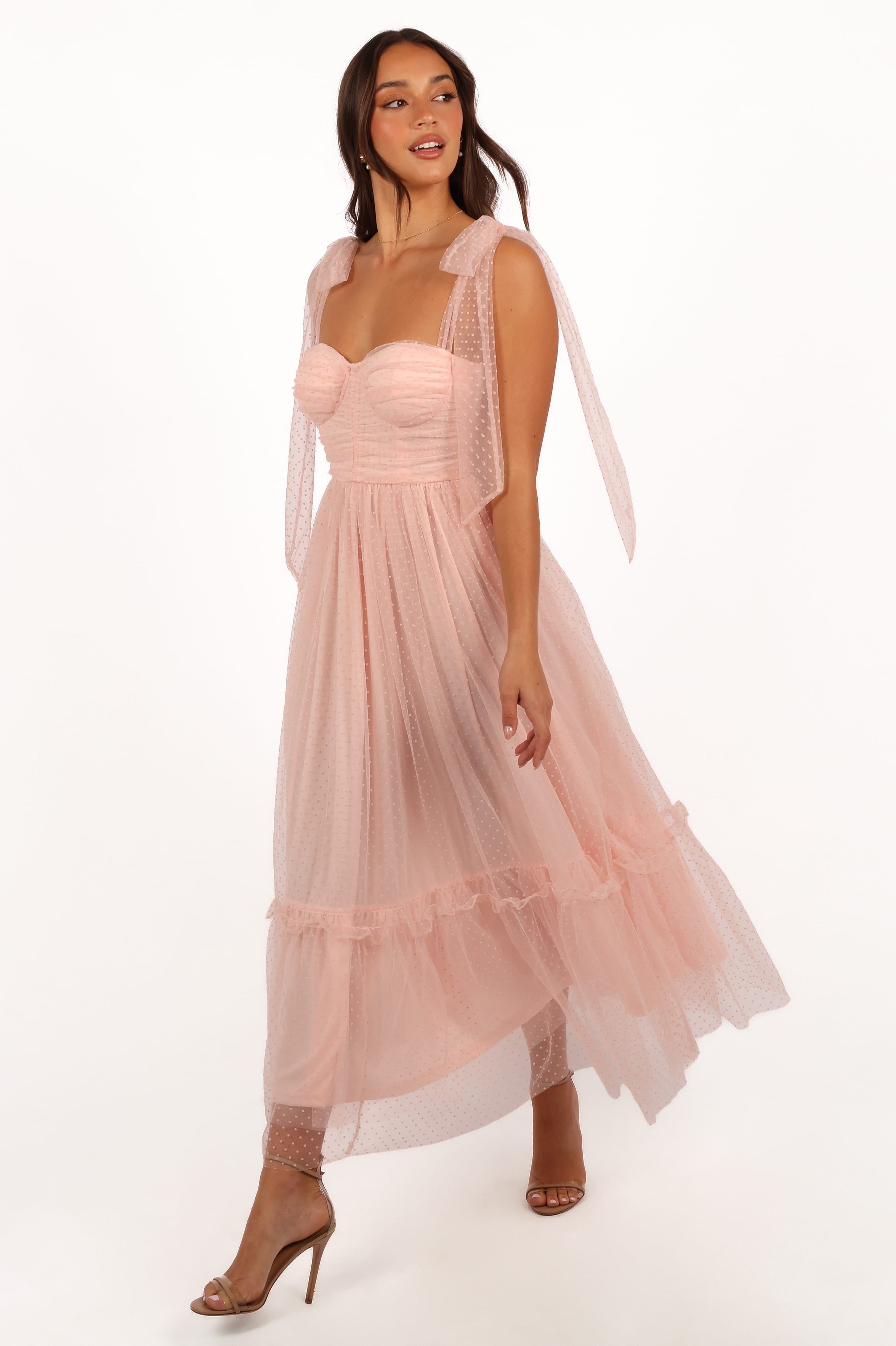 Petal and Pup USA DRESSES Floret Midi Dress - Petal Pink