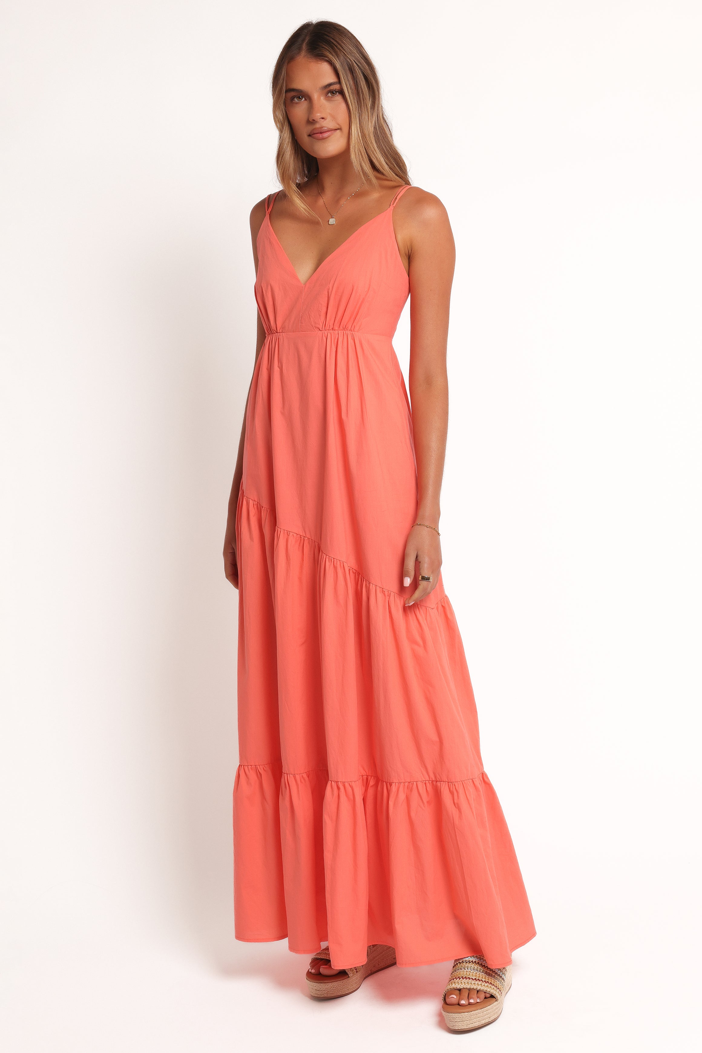 Petal and Pup USA DRESSES Forbes Maxi Dress - Coral (Hold for Rack)