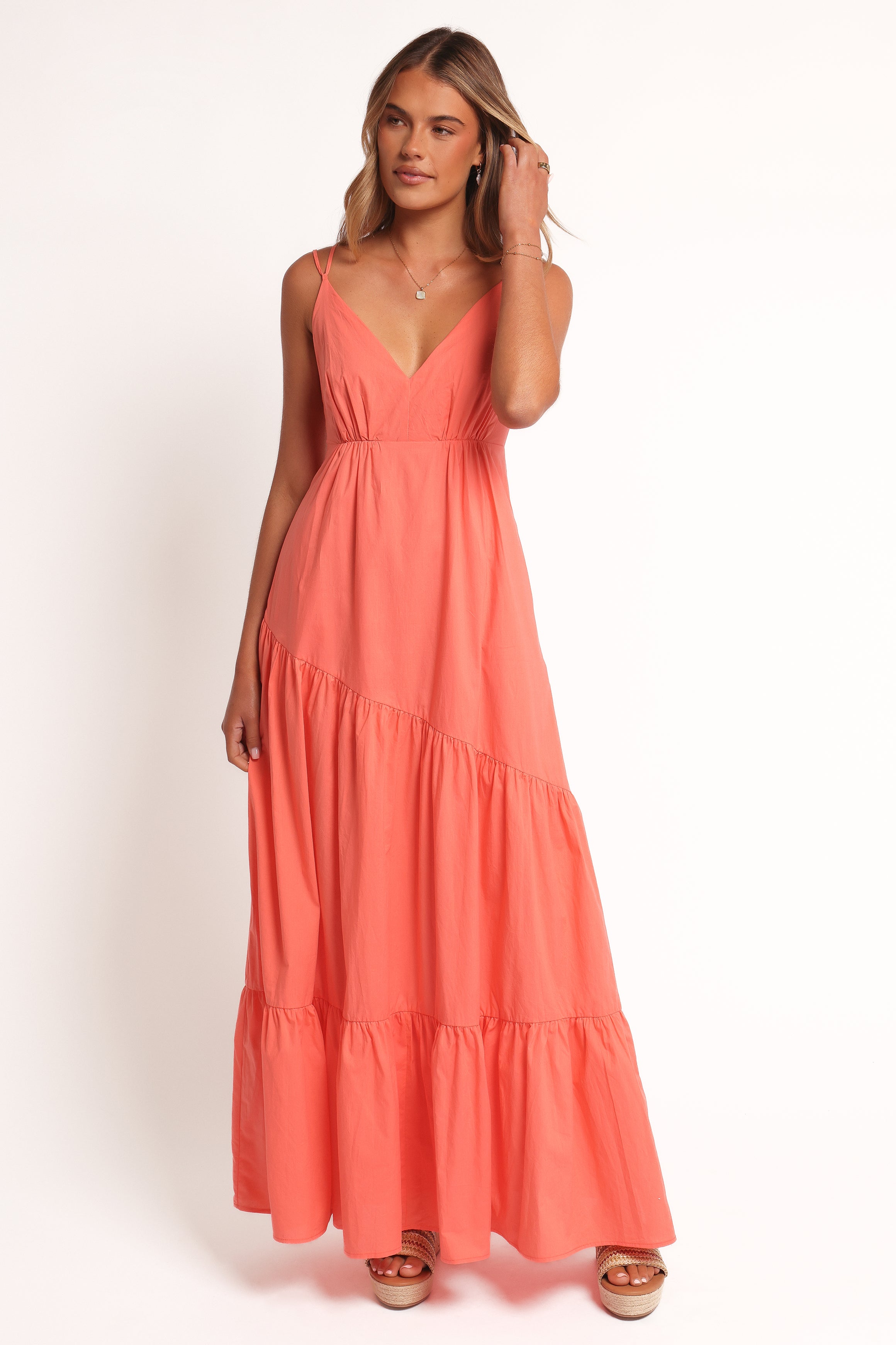 Petal and Pup USA DRESSES Forbes Maxi Dress - Coral (Hold for Rack)