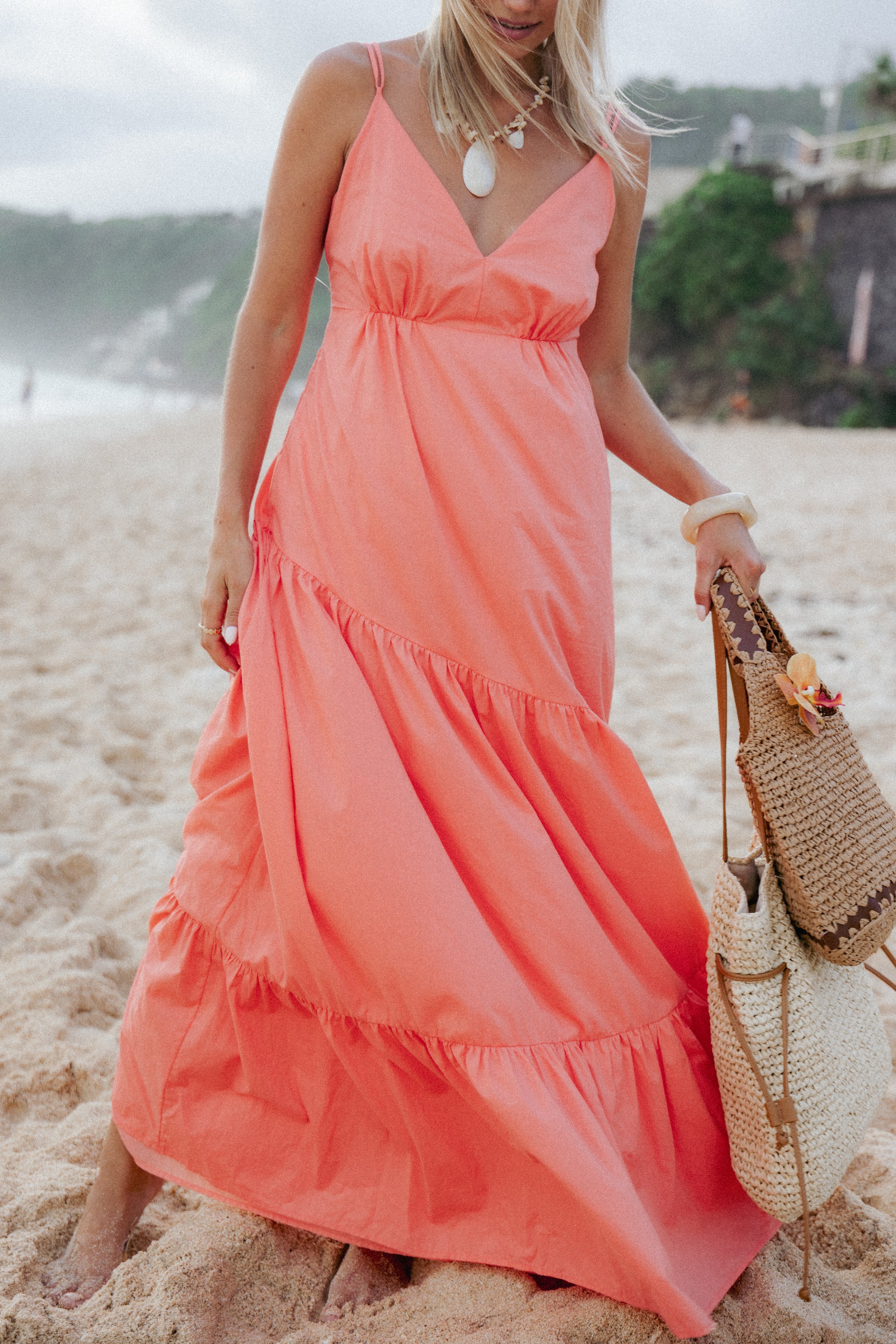 Petal and Pup USA DRESSES Forbes Maxi Dress - Coral (Hold for Rack)