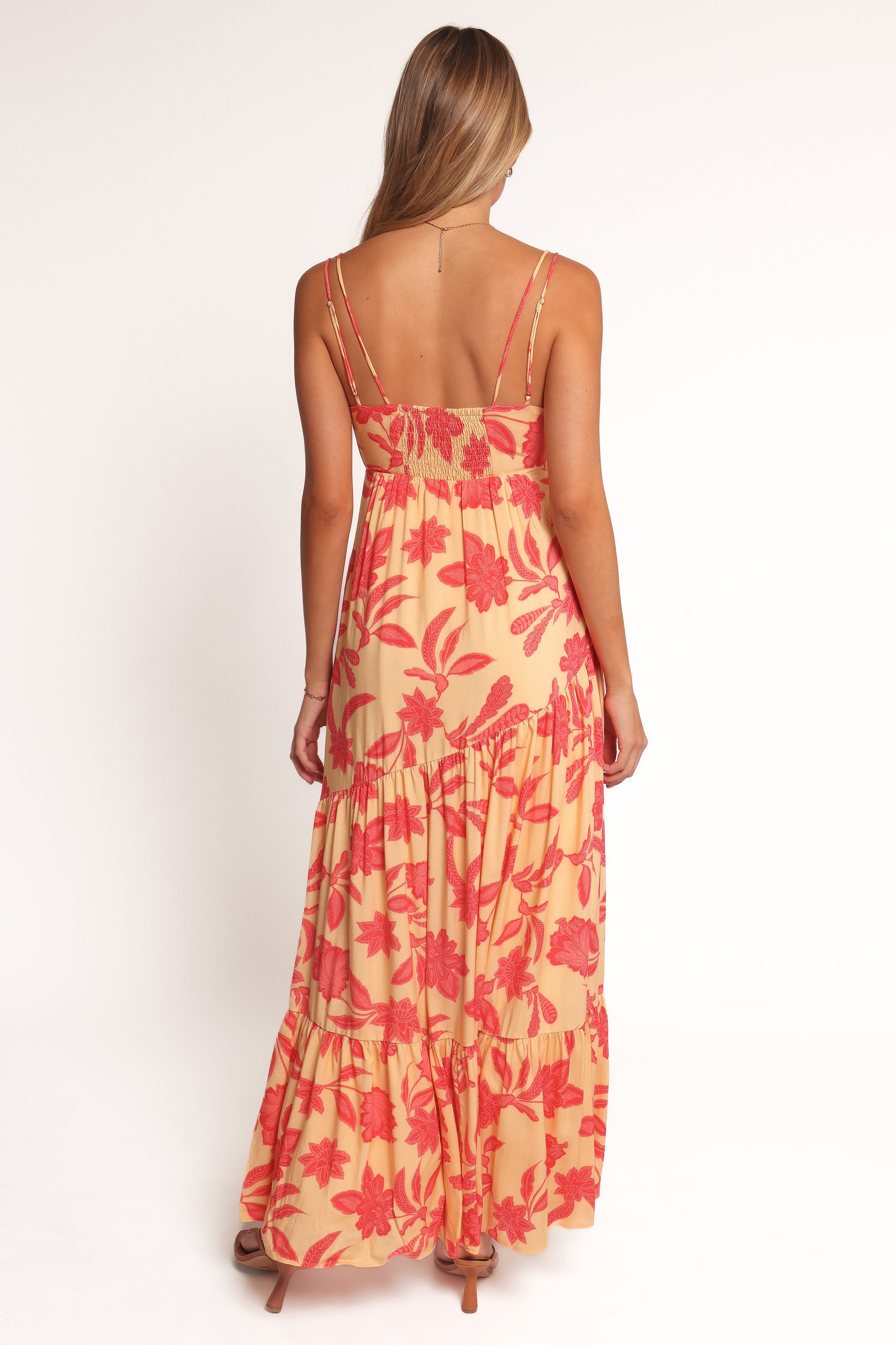 Petal and Pup USA DRESSES Forbes Maxi Dress - Red Floral