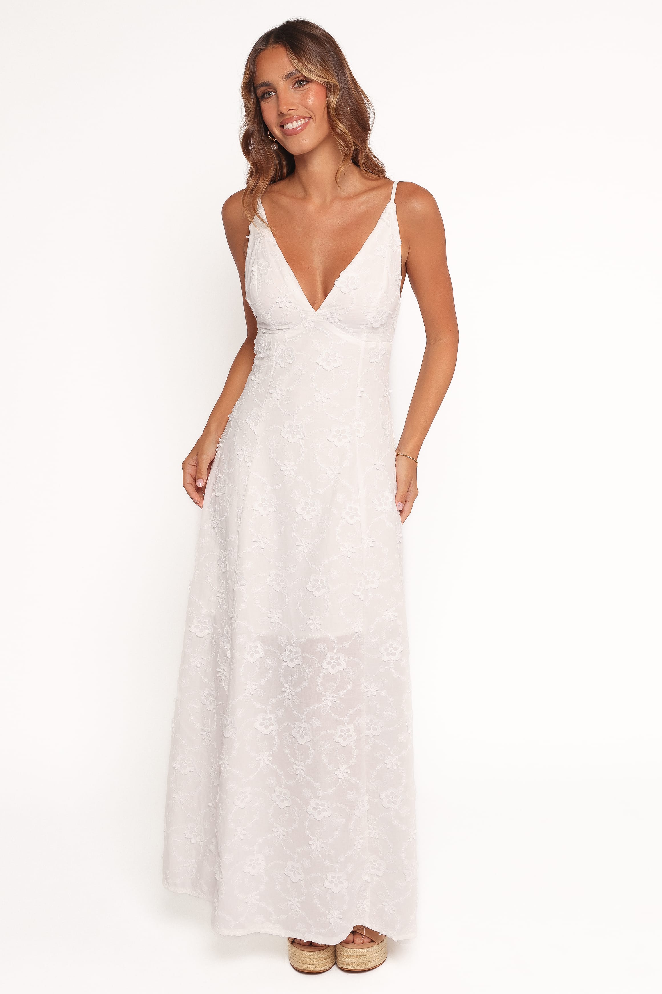 Petal and Pup USA DRESSES Ford Maxi Dress - White