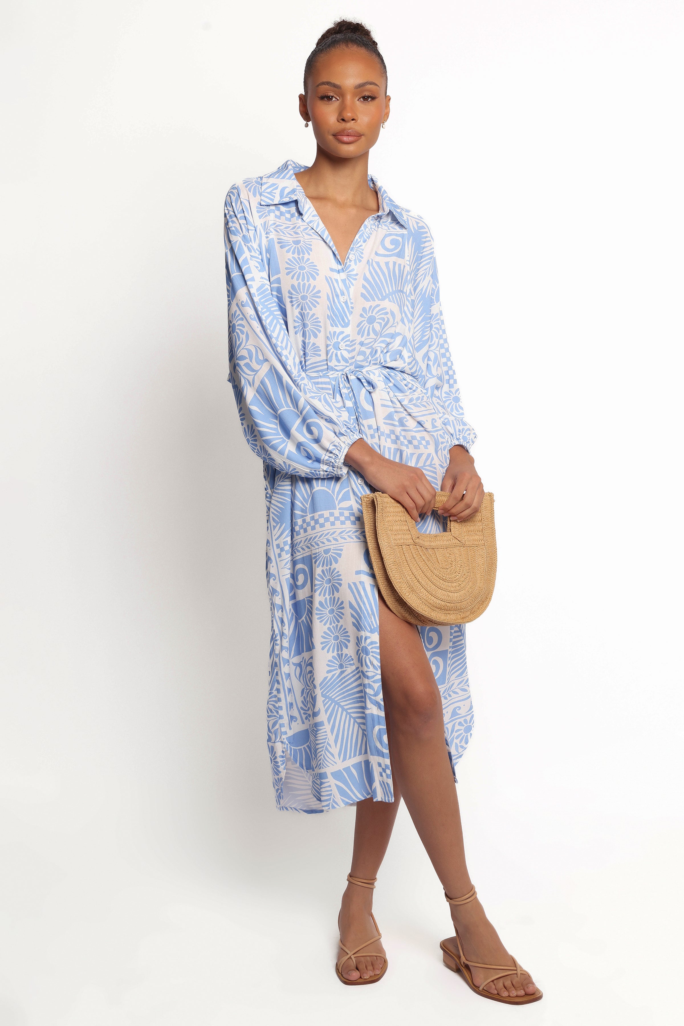 Petal and Pup USA DRESSES Foster Midi Dress - Malia Print (Hold for Amazon)
