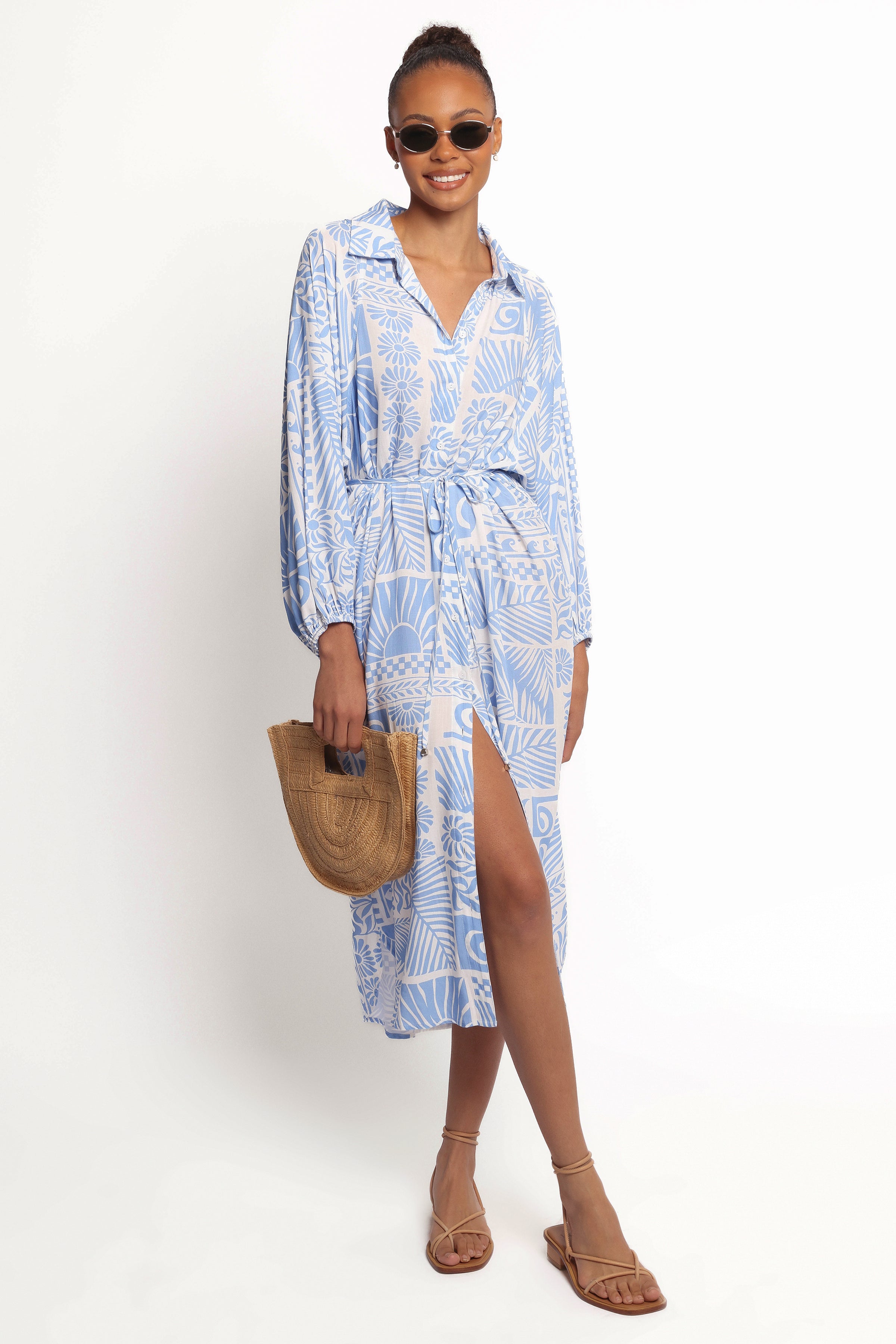 Petal and Pup USA DRESSES Foster Midi Dress - Malia Print (Hold for Amazon)