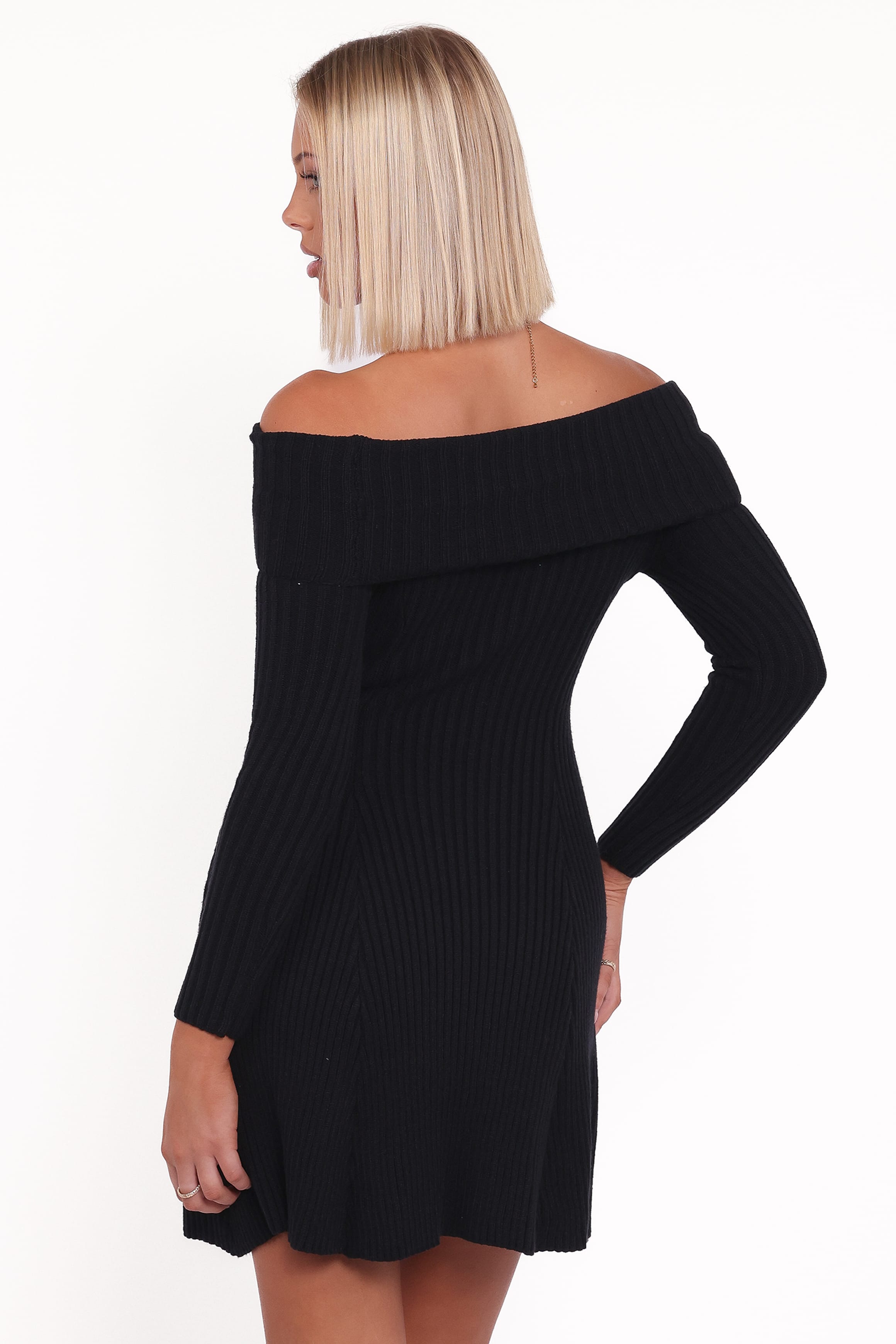 Petal and Pup USA DRESSES Francisco Long Sleeve Mini Dress - Black
