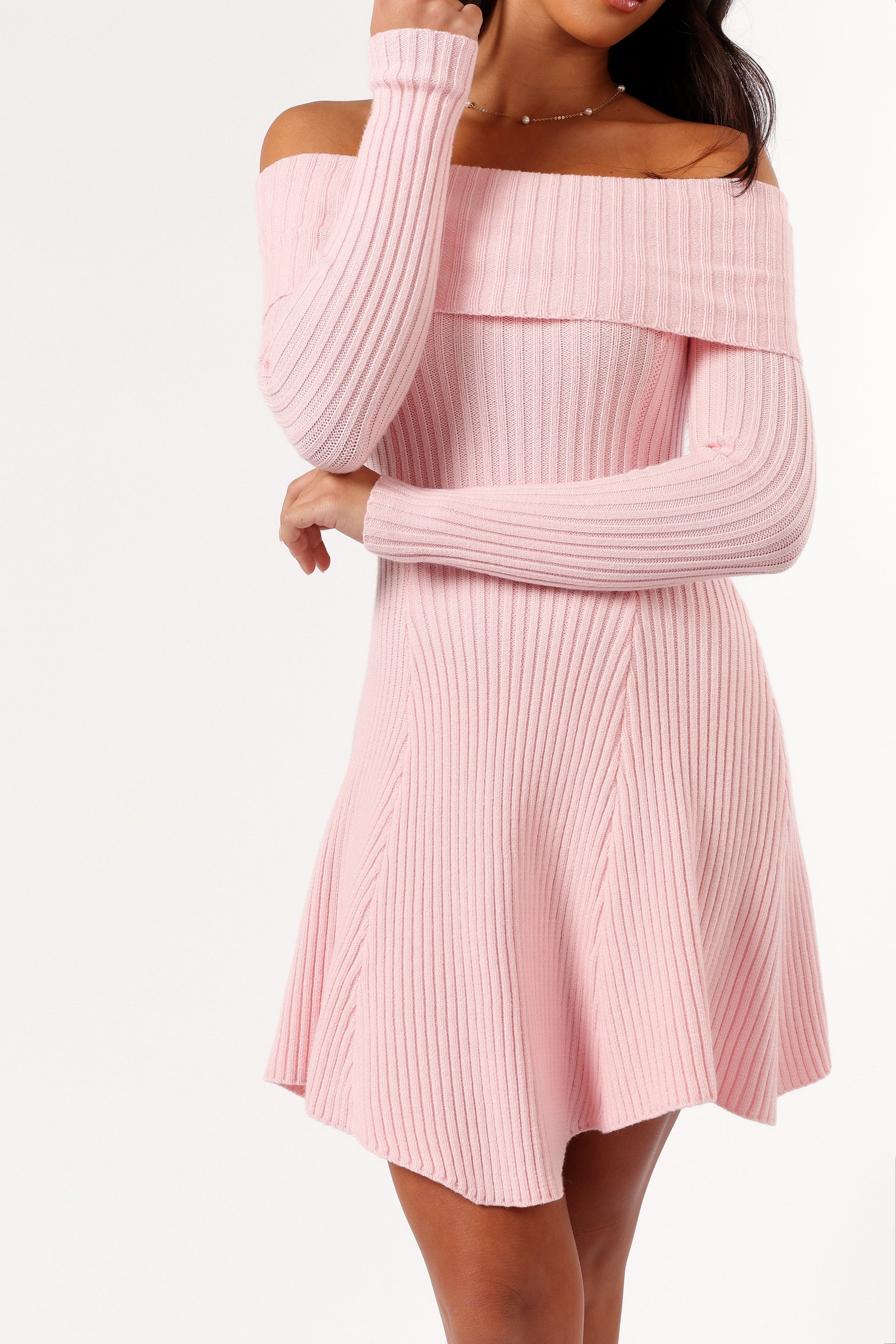 Petal and Pup USA DRESSES Francisco Long Sleeve Mini Dress - Pink