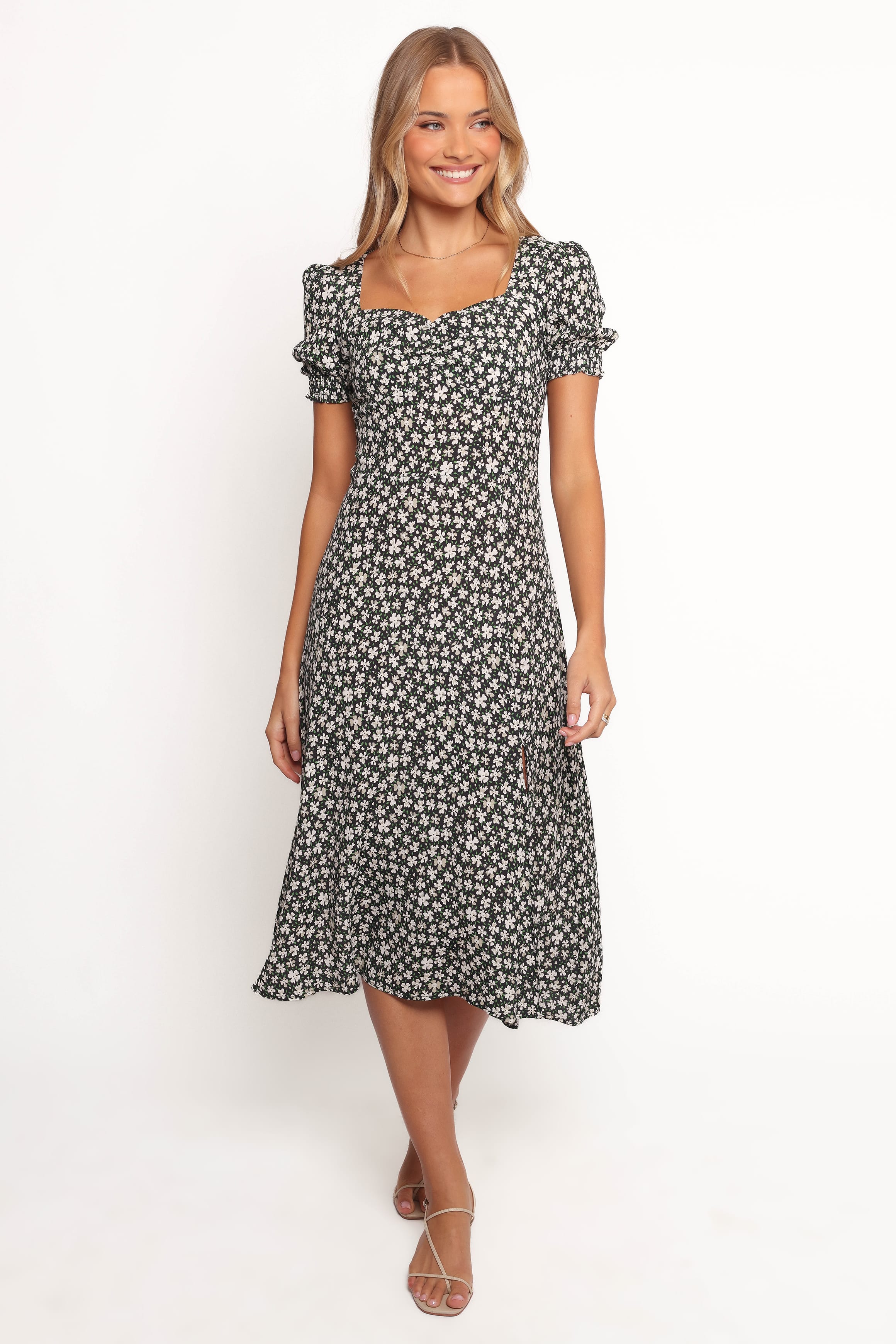 Petal and Pup USA DRESSES Franklin Dress - Black Floral (Hold for Rack)