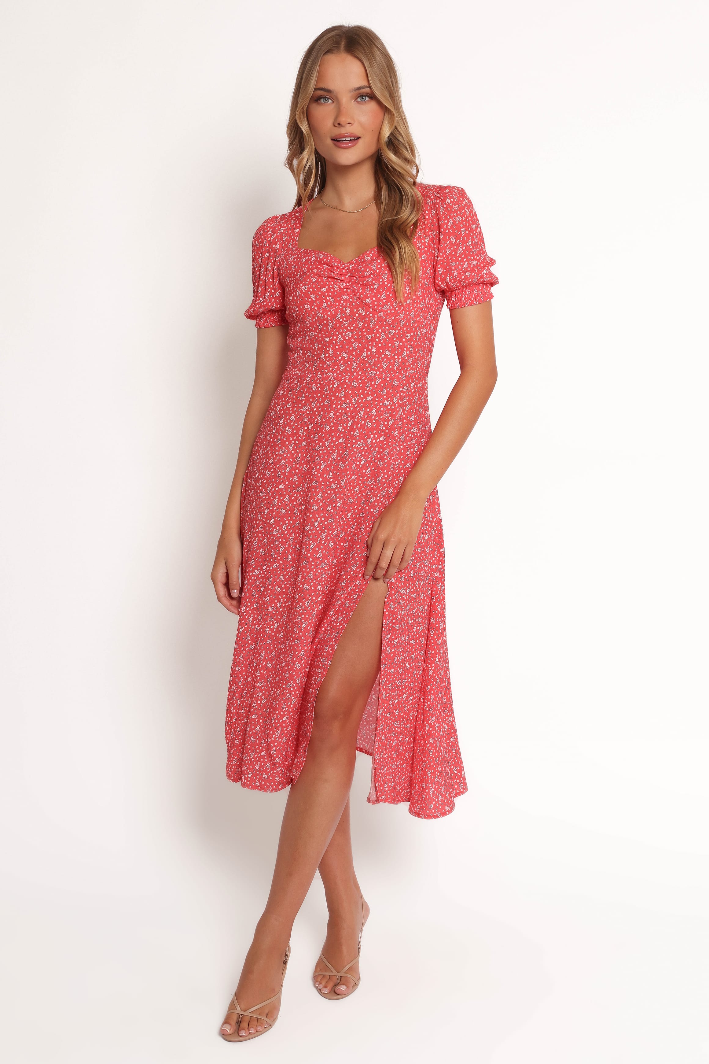 Petal and Pup USA DRESSES Franklin Dress - Red Floral