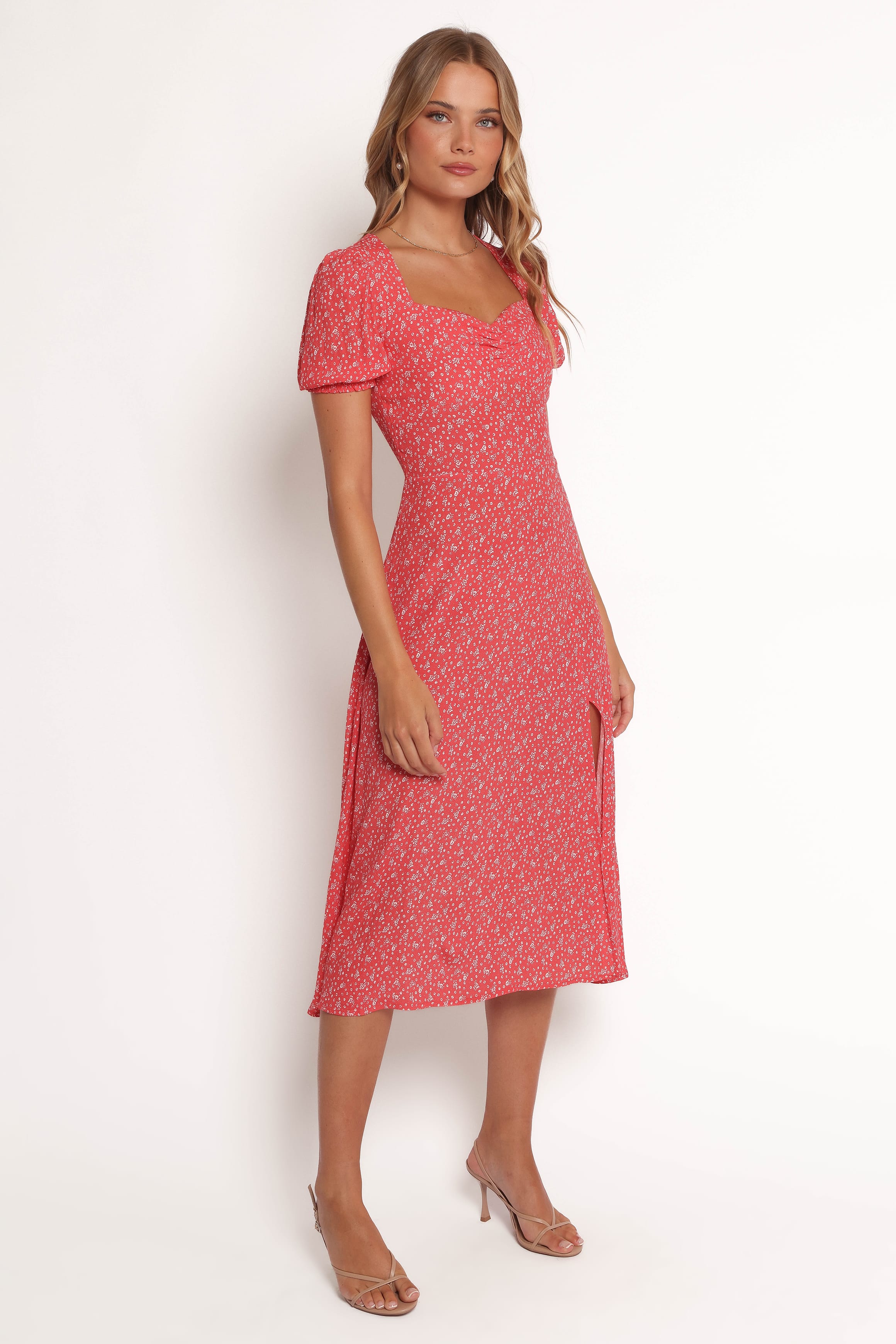 Petal and Pup USA DRESSES Franklin Dress - Red Floral