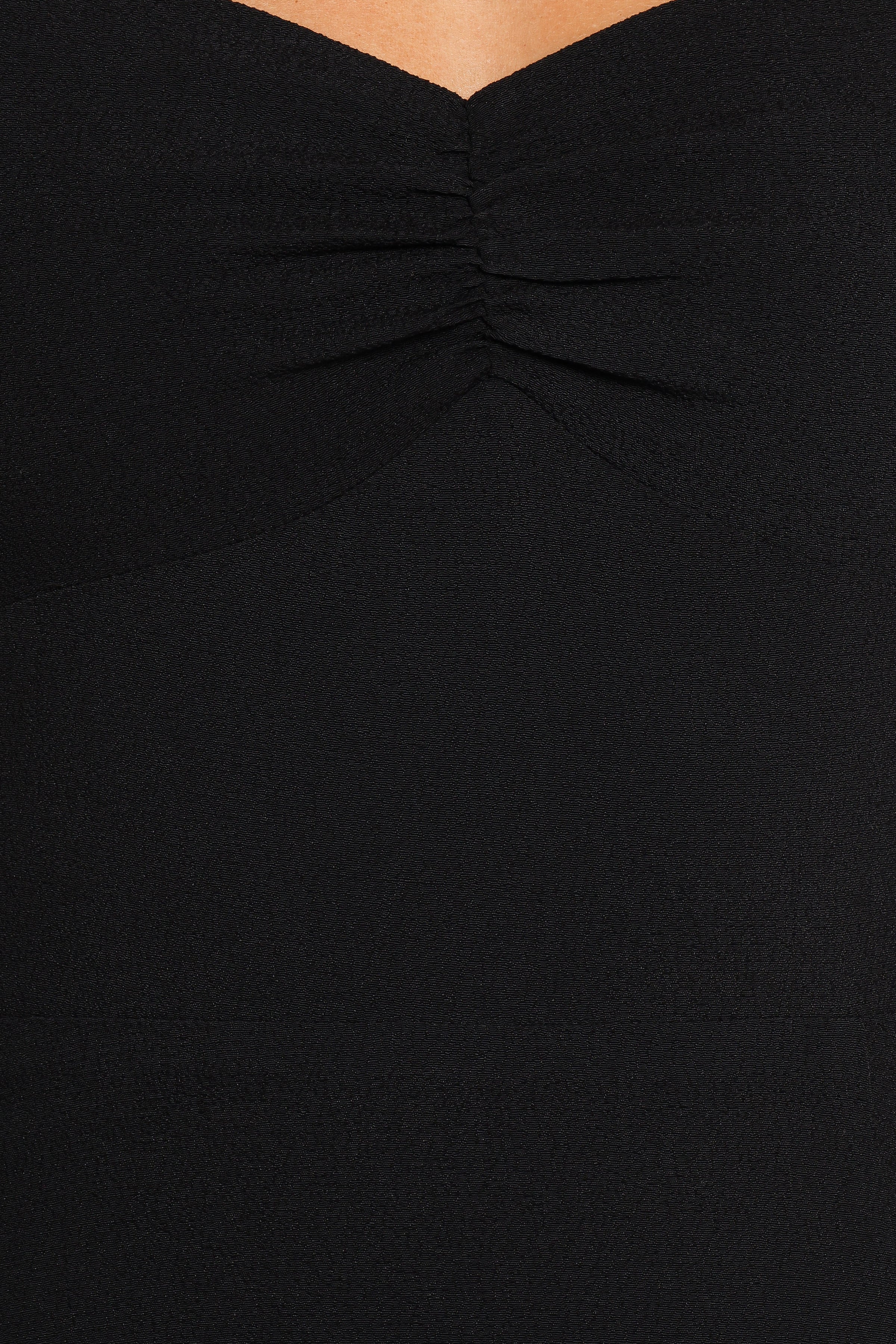 Petal and Pup USA DRESSES Franklin Long Sleeve Midi Dress - Black