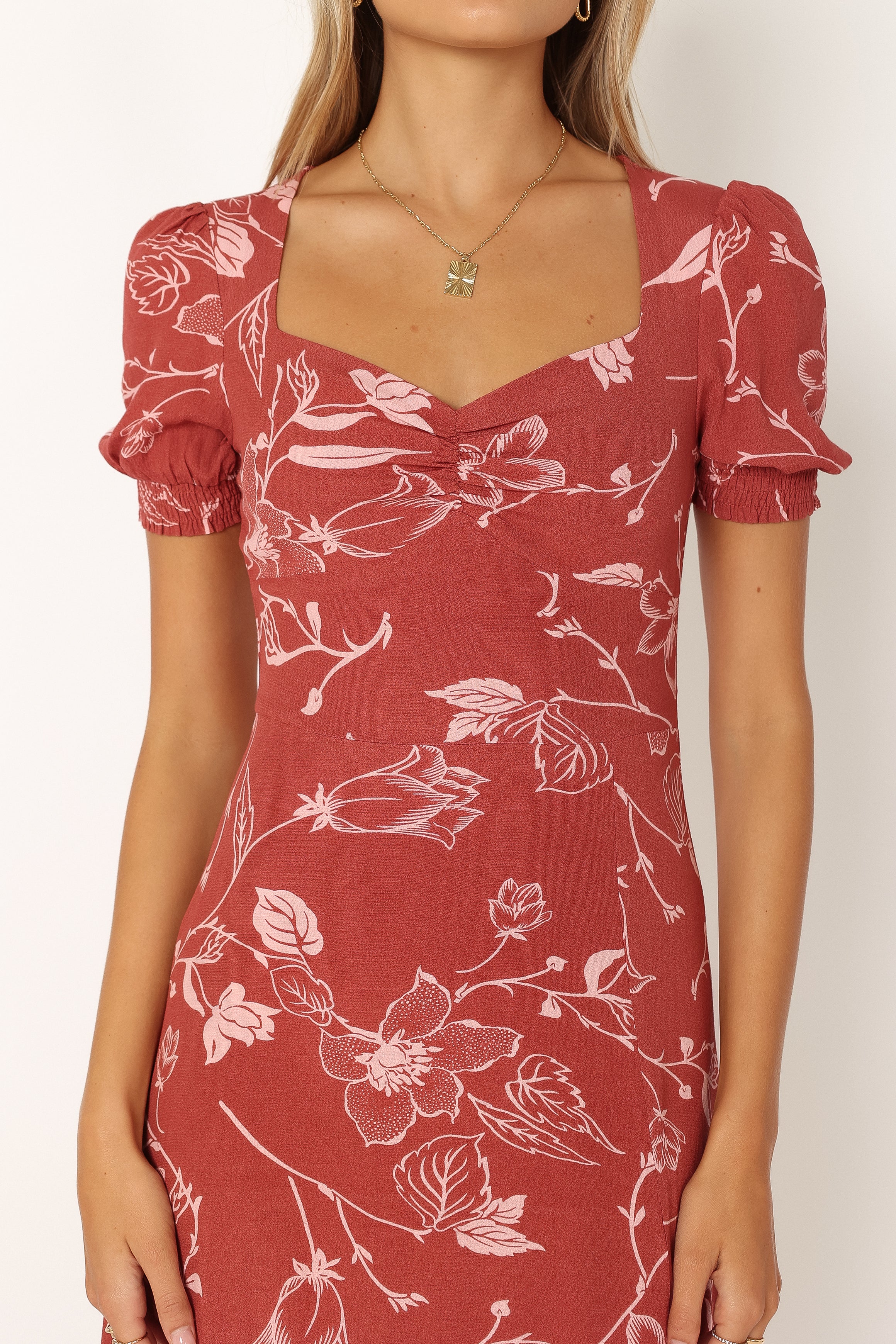 Petal and Pup USA DRESSES Franklin Maxi Dress - Rust Floral