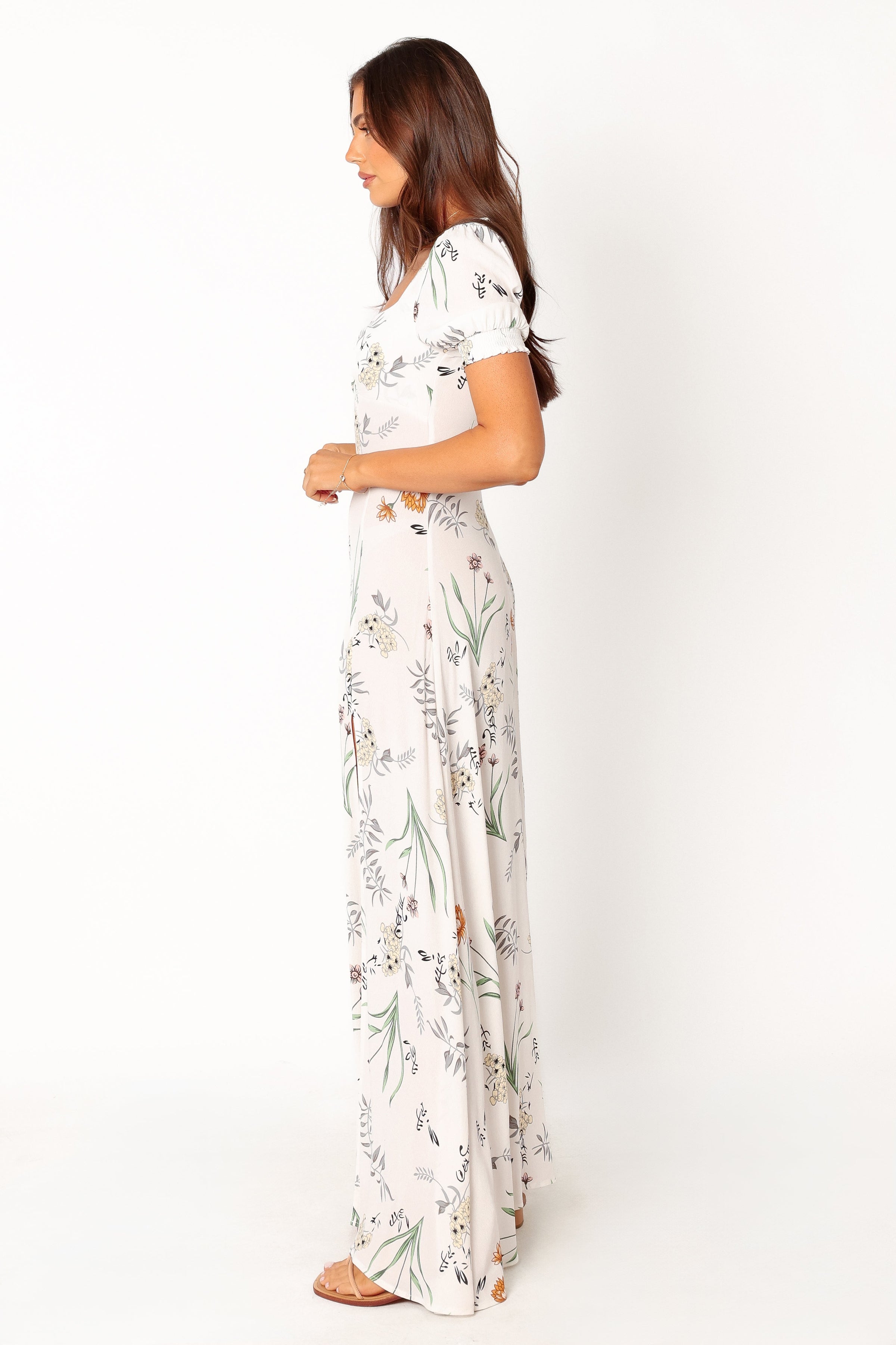Petal and Pup USA DRESSES Franklin Maxi Dress - White Floral (Hold for Rack)
