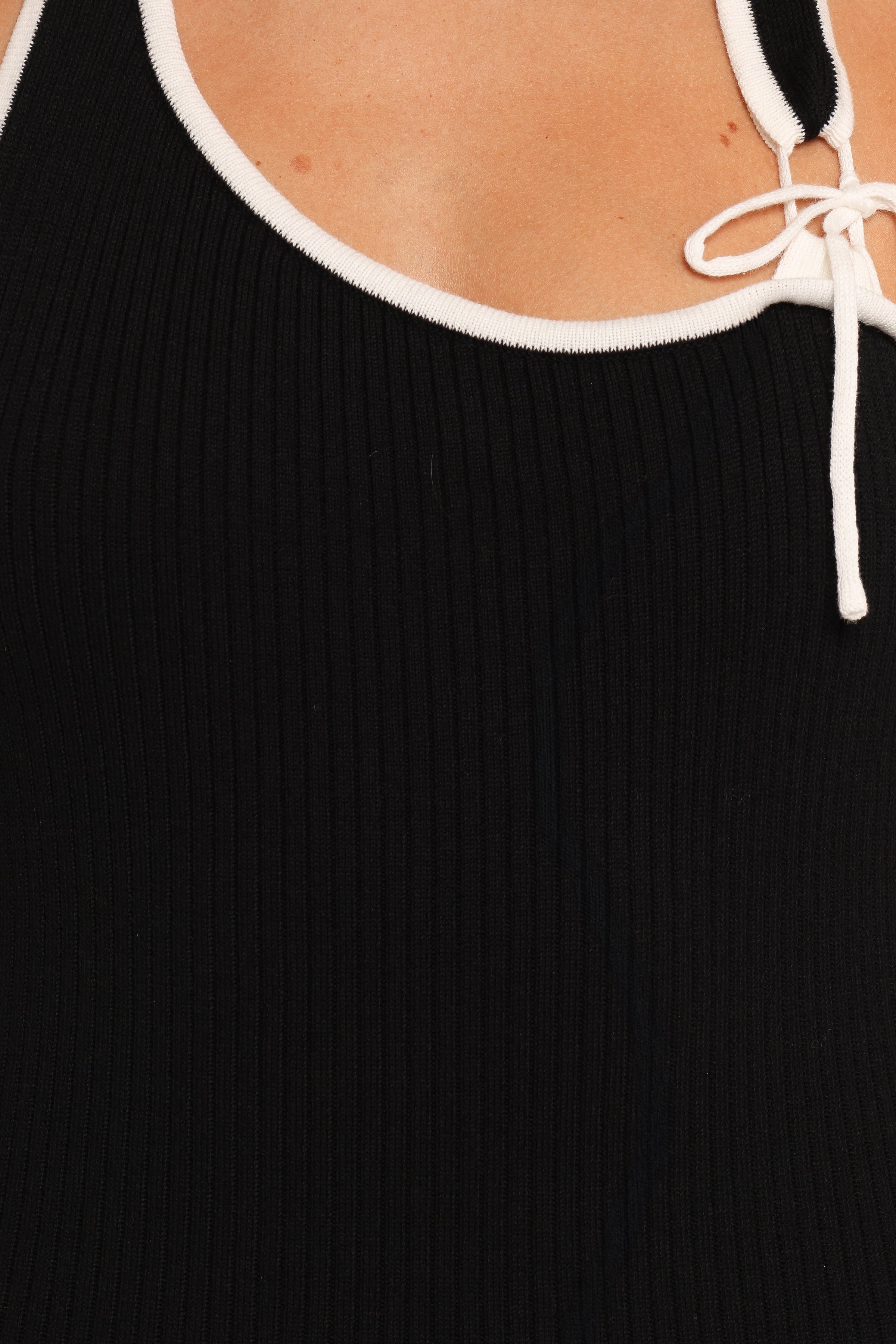 Petal and Pup USA DRESSES Freja Maxi Dress - Cream/Black