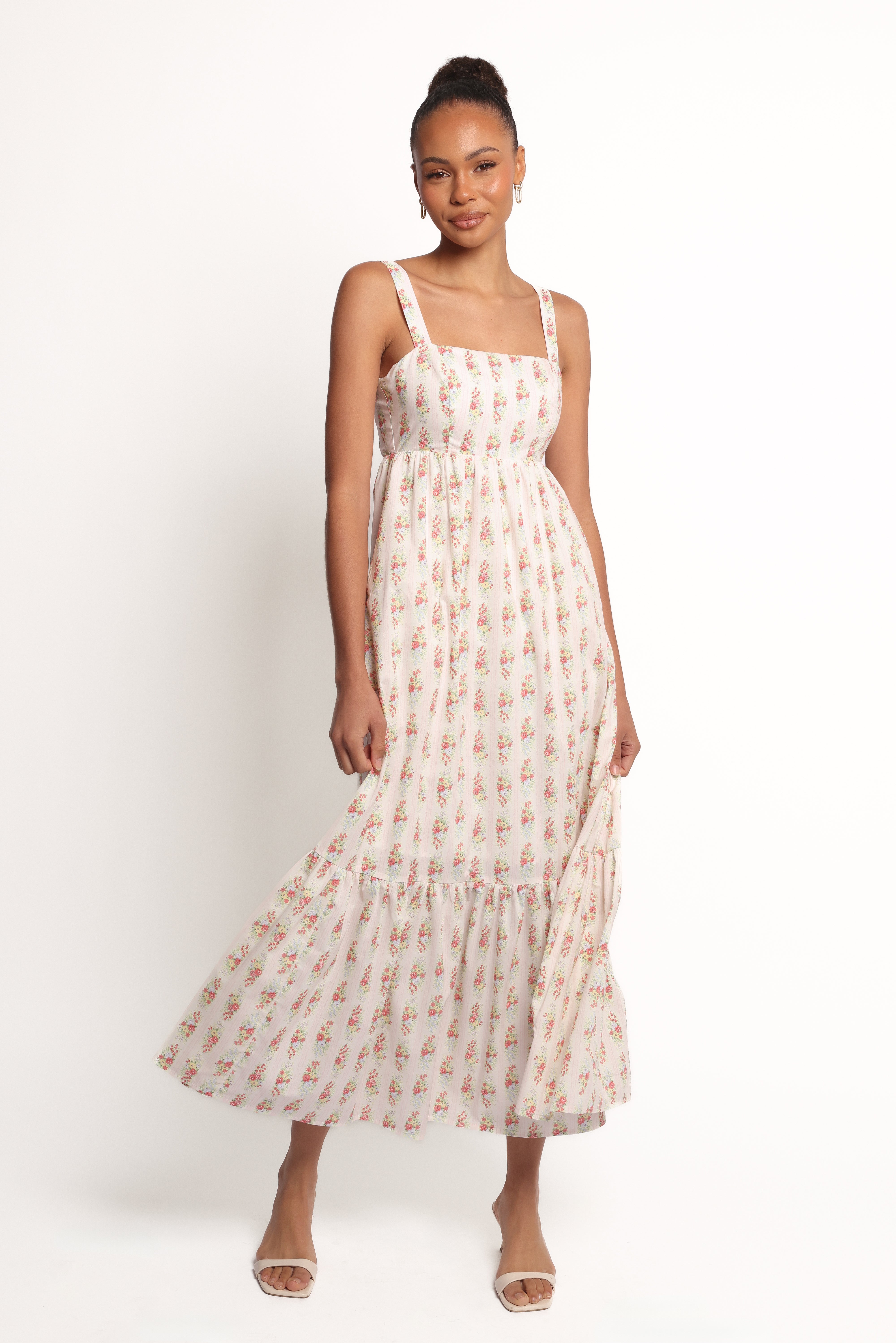 Petal and Pup USA DRESSES Gabriela Maxi Dress - Off White (Hold for Amazon)