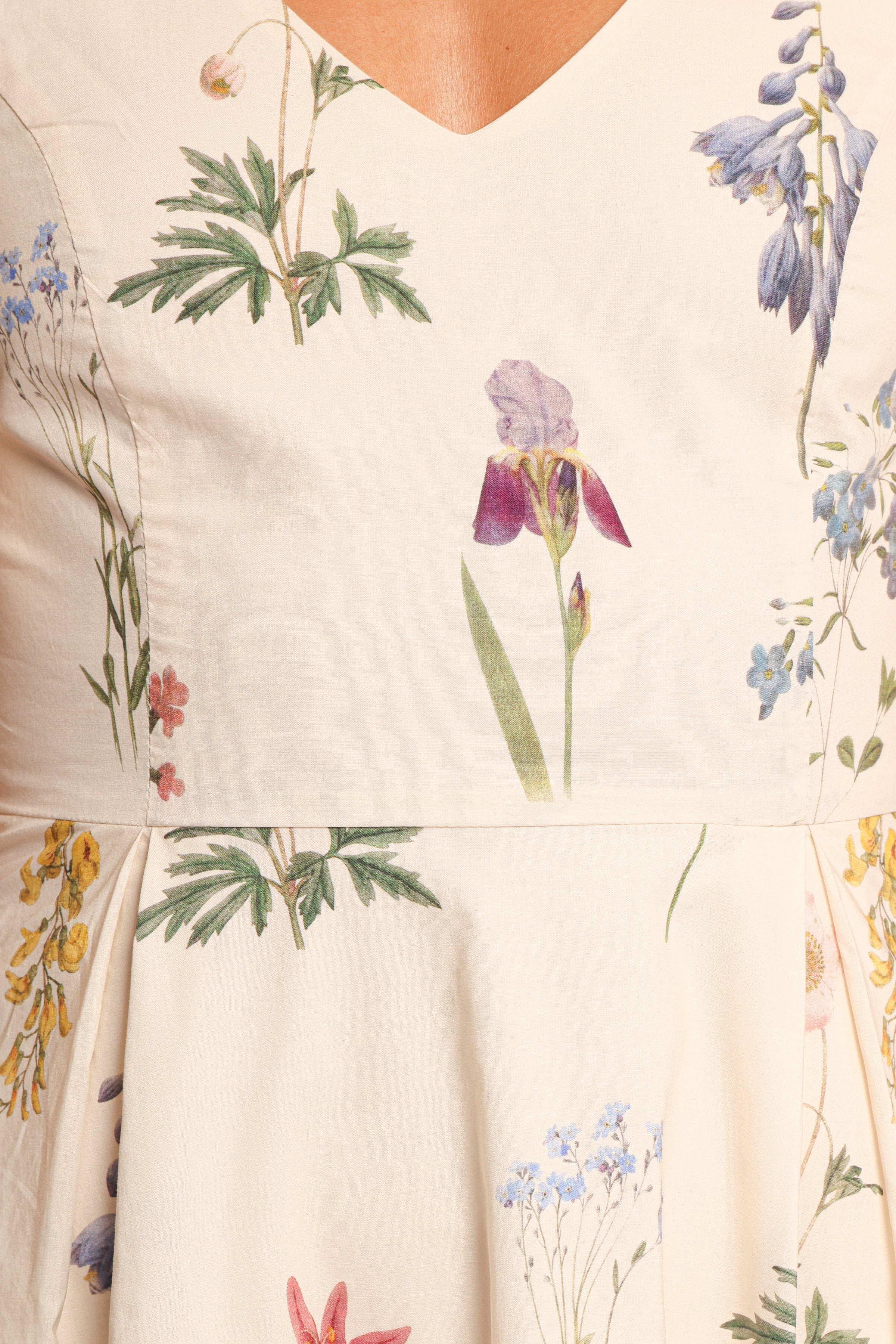 Petal and Pup USA DRESSES Galadriel Midi Dress - Cream