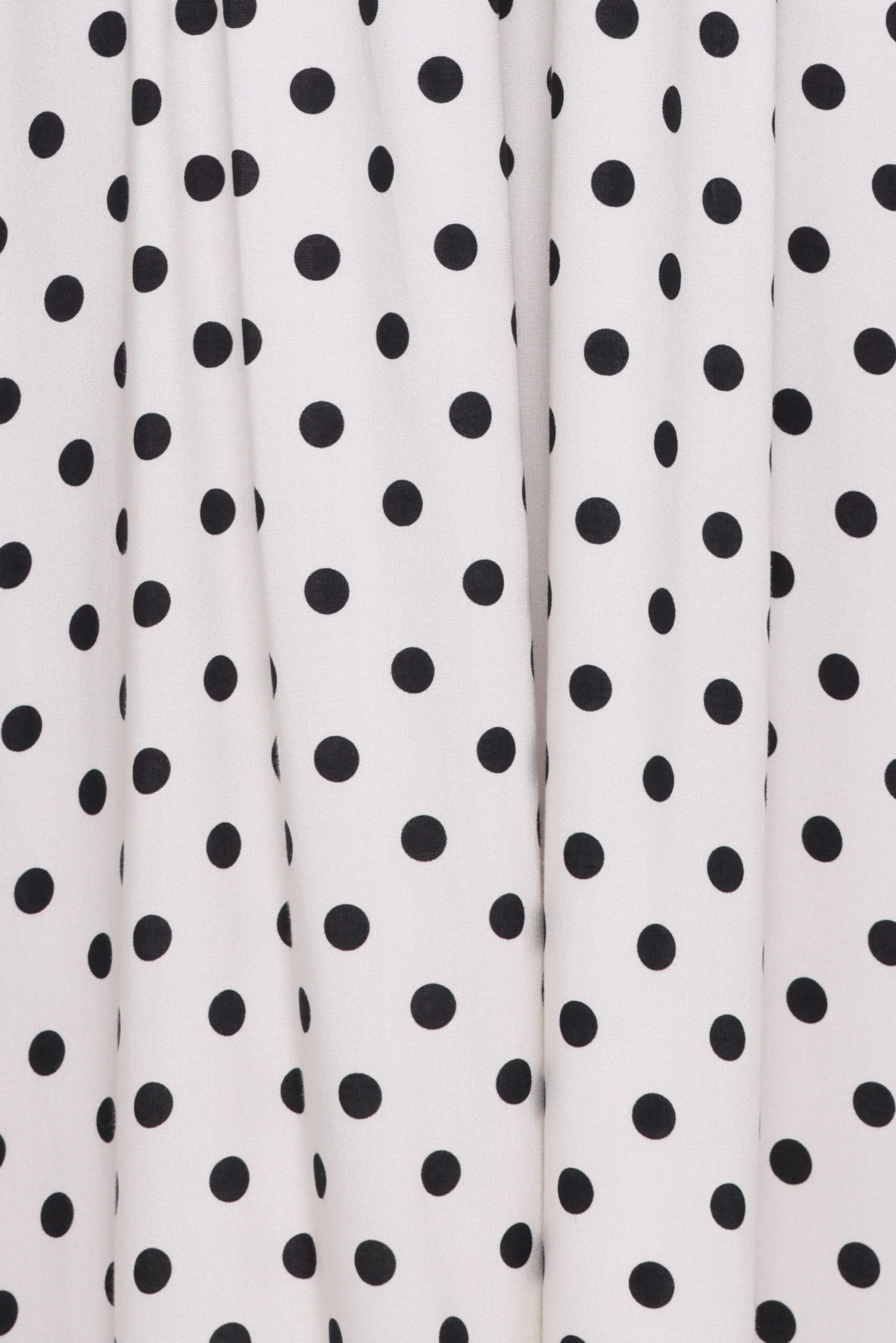 Petal and Pup USA DRESSES Gemini Halterneck Maxi Dress - White Polka Dot