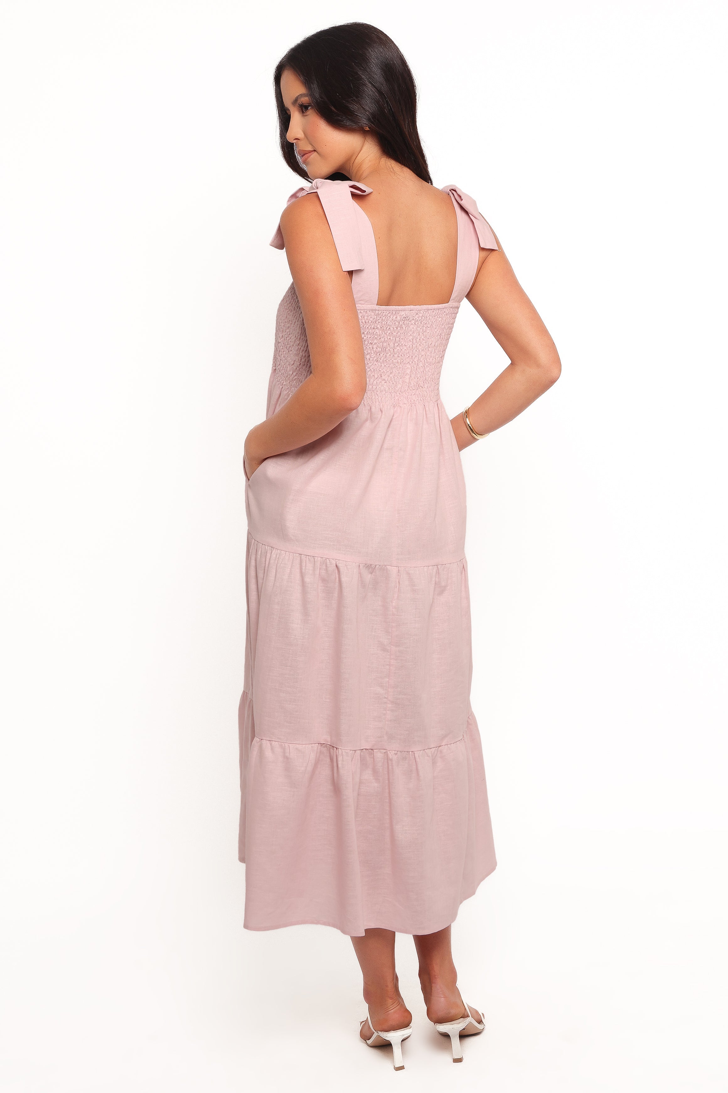 Petal and Pup USA DRESSES Giorgi Midi Dress - Pink