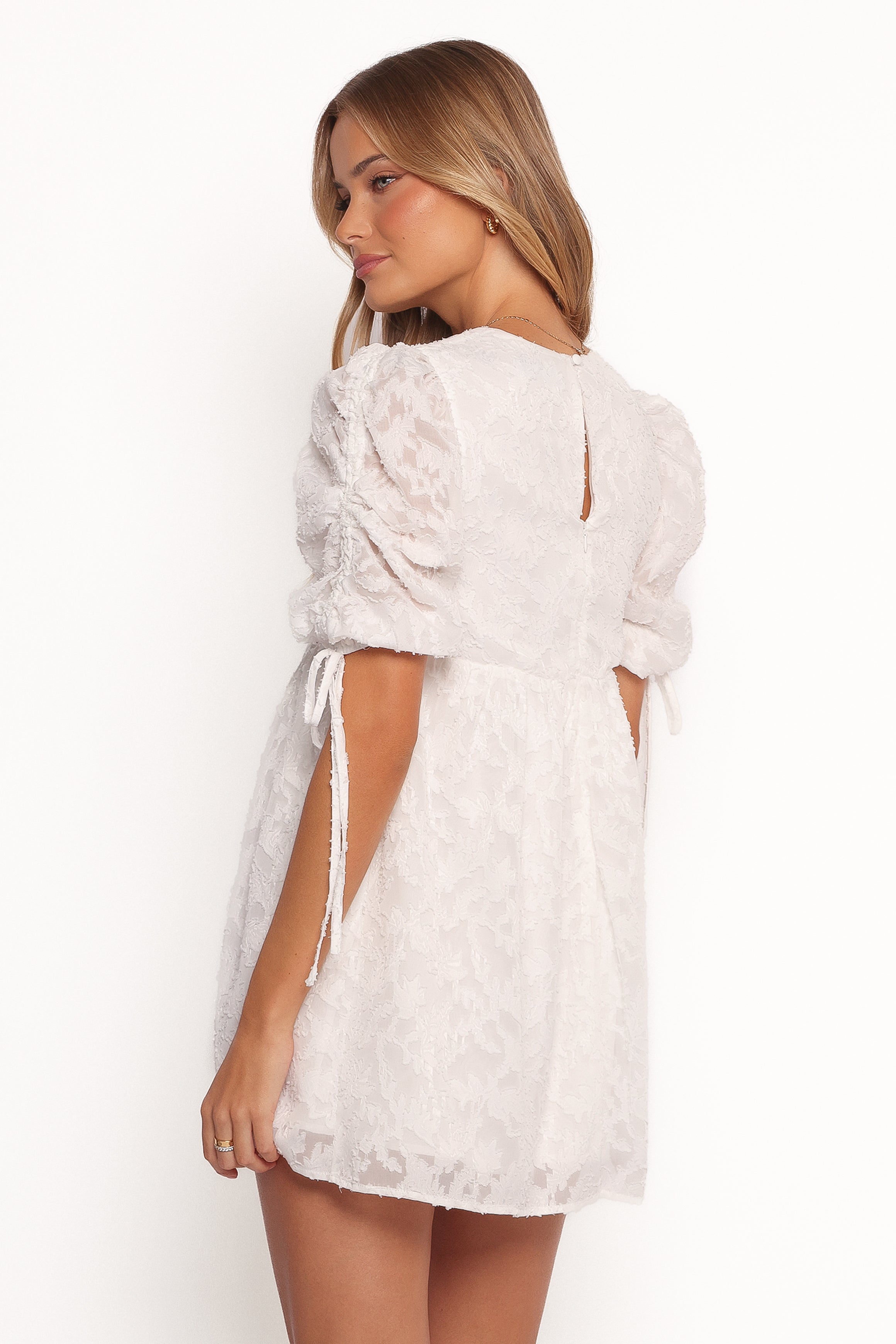 Petal and Pup USA DRESSES Giselle Mini Dress - White Floral (Hold for Rack)
