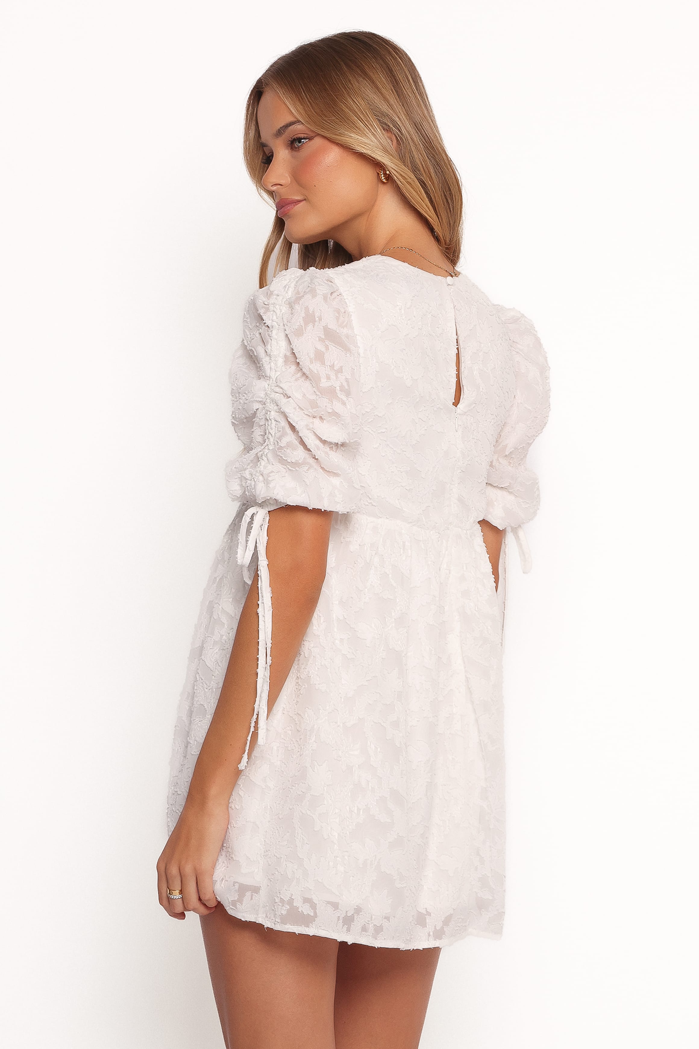 Petal and Pup USA DRESSES Giselle Mini Dress - White Floral (Hold for Rack)