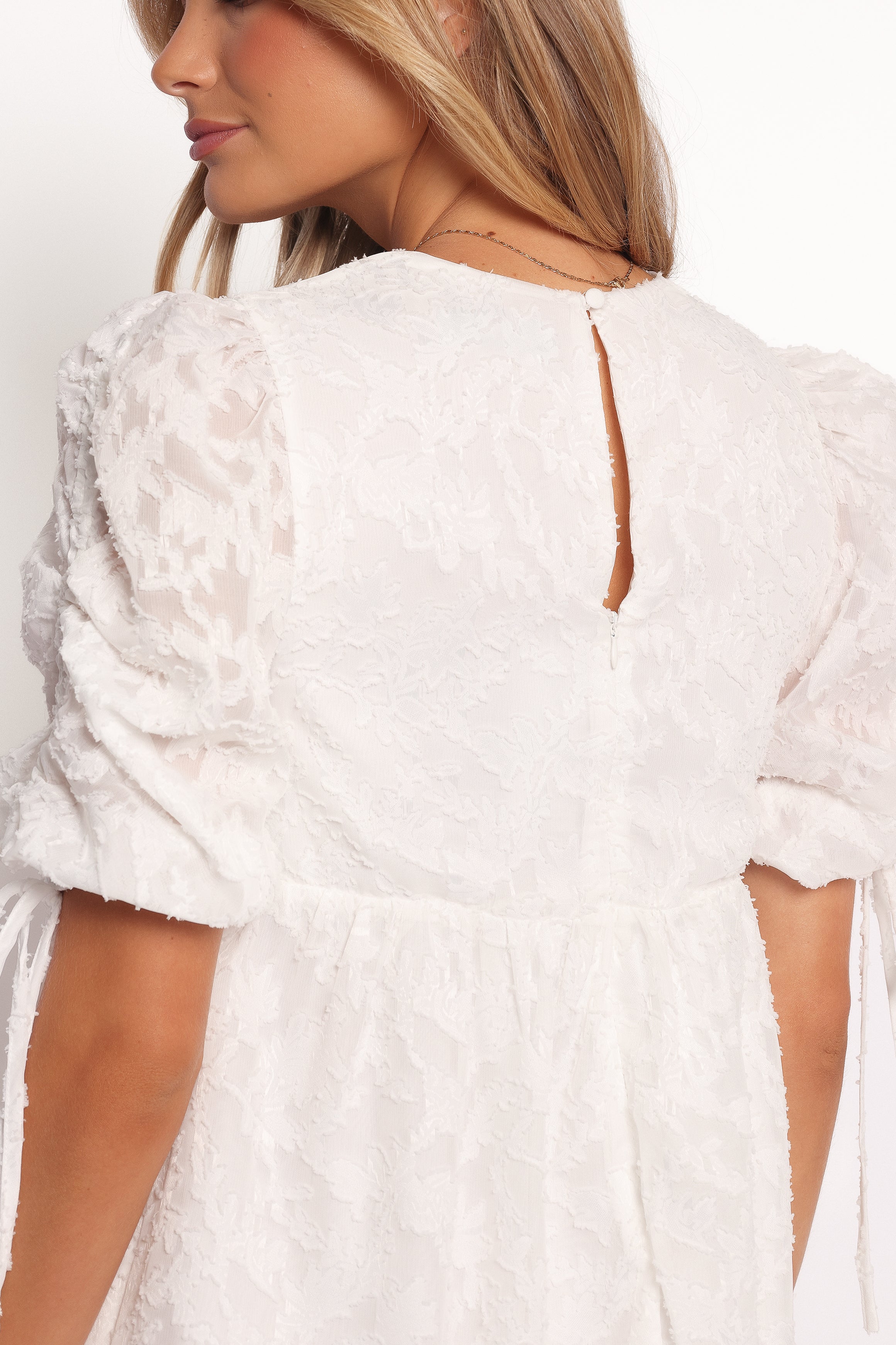 Petal and Pup USA DRESSES Giselle Mini Dress - White Floral (Hold for Rack)